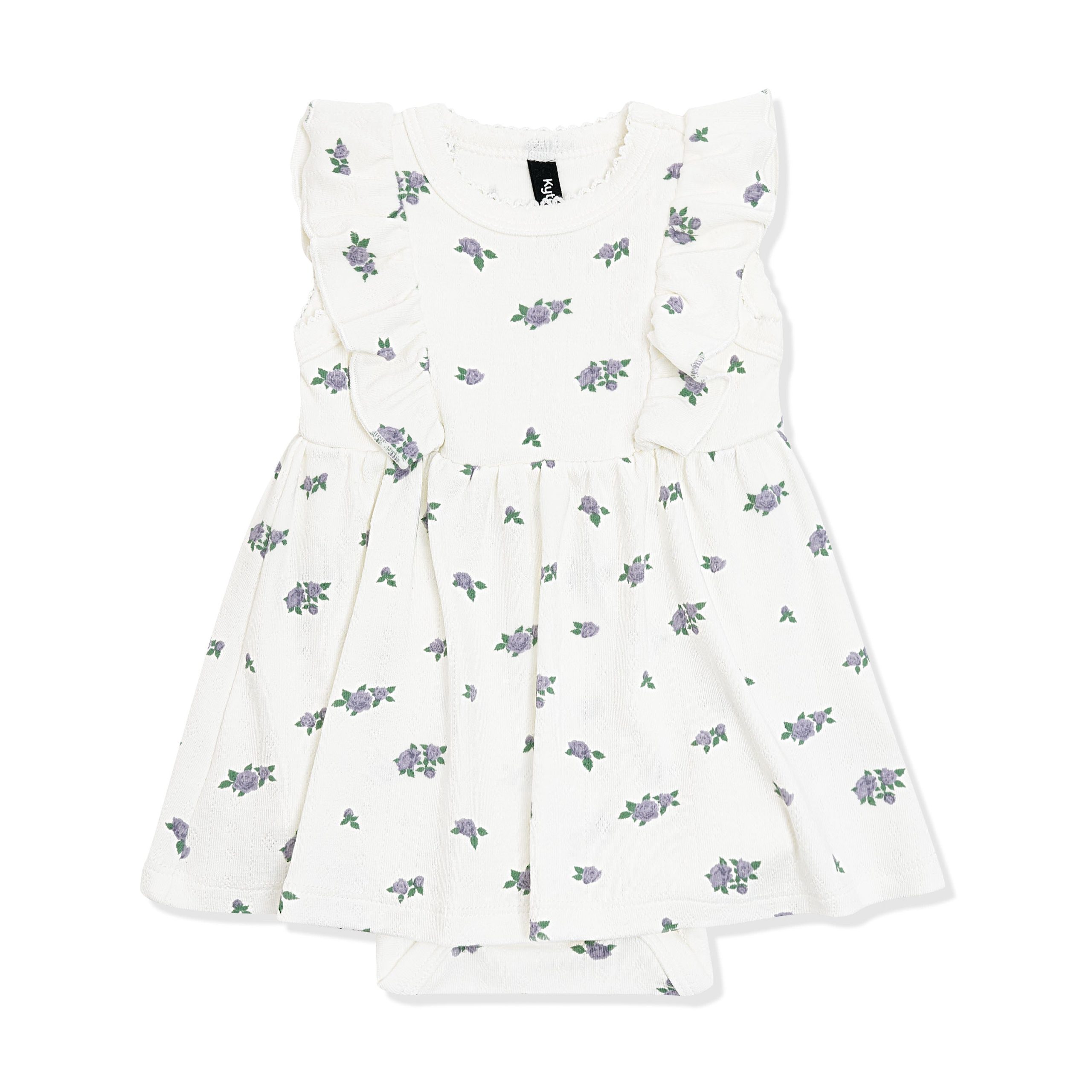 Pointelle Bodysuit Dress in Spray Rose - Image 3