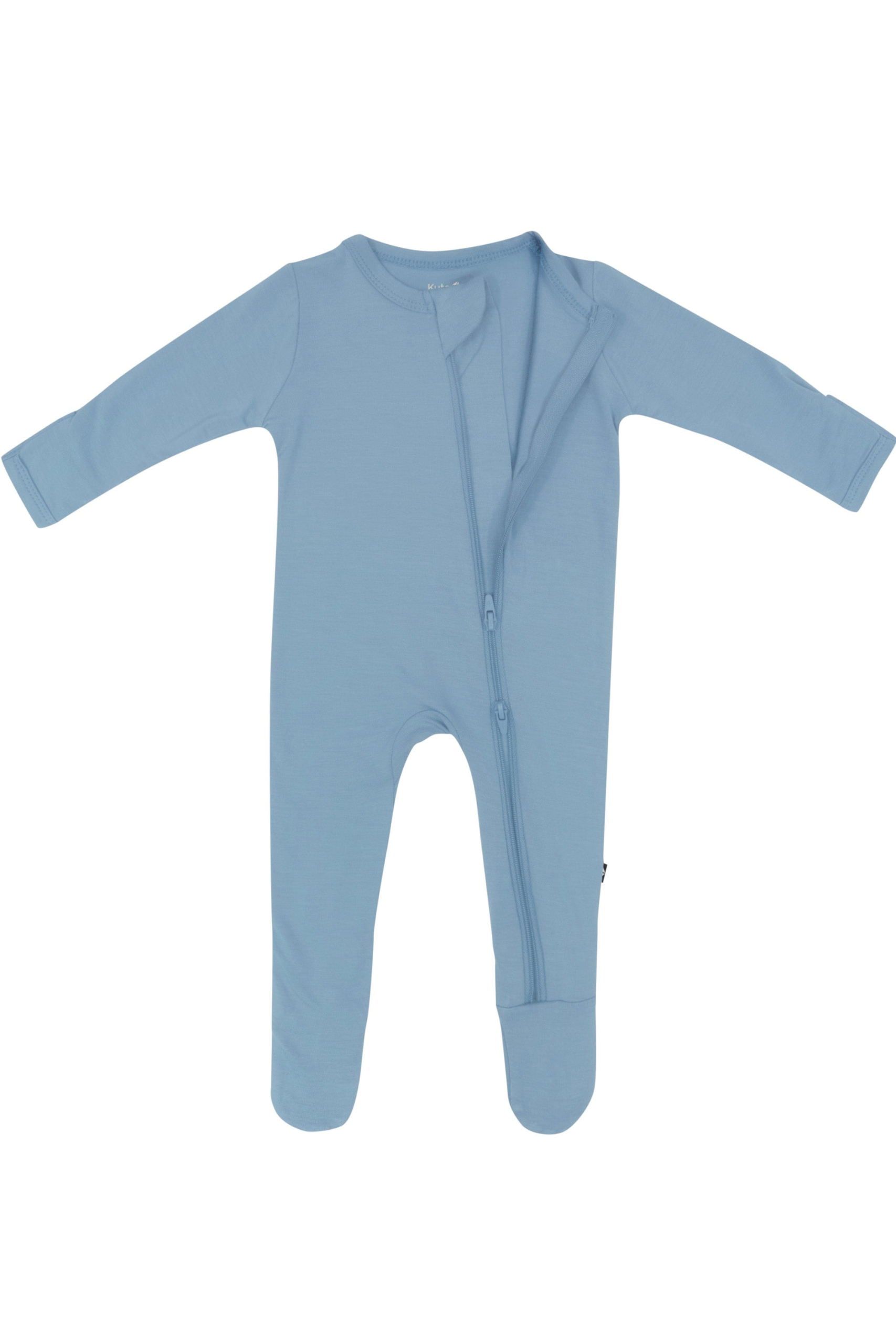 Zippered Footie in Slate - Image 6