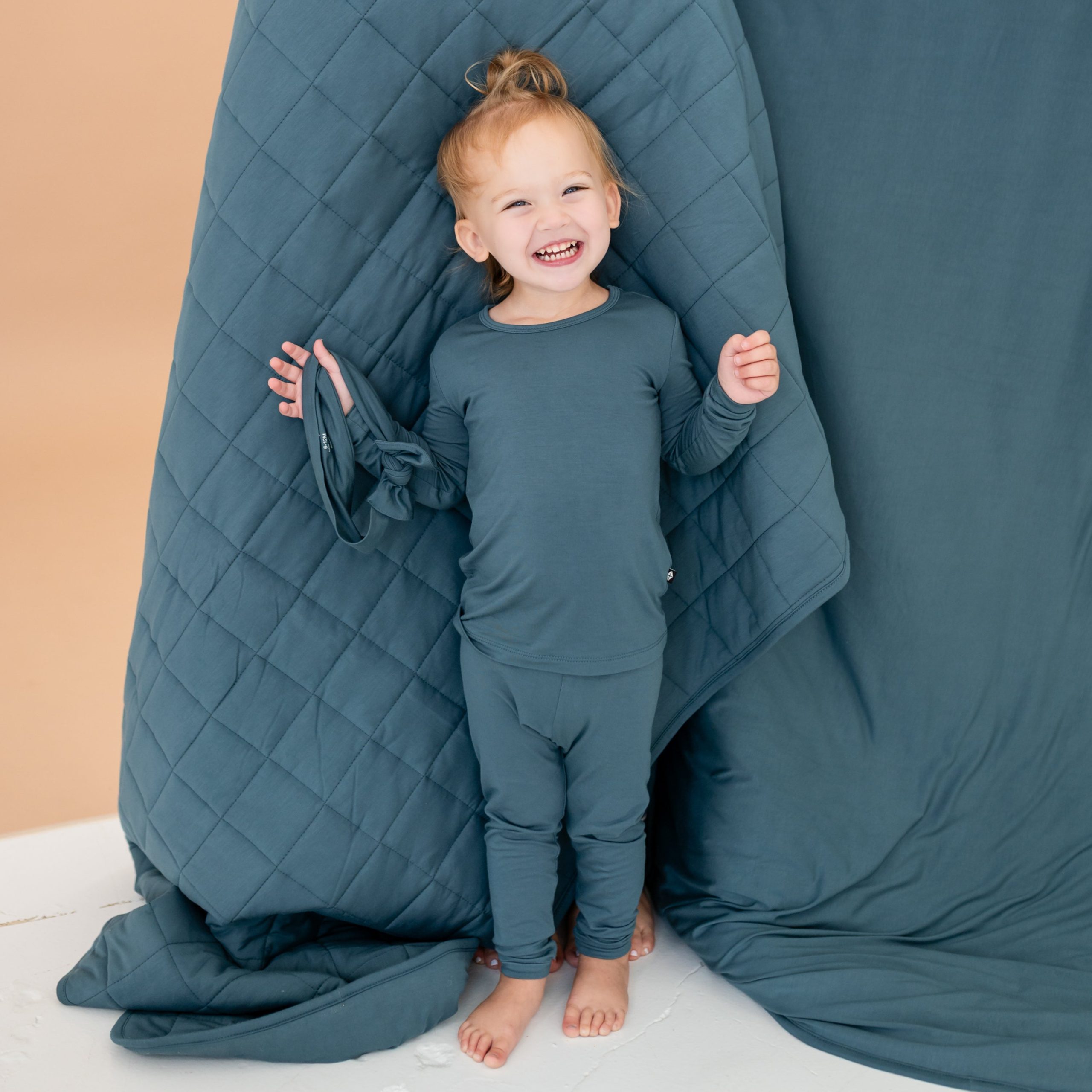 Long Sleeve Pajamas in Atlantic - Image 4