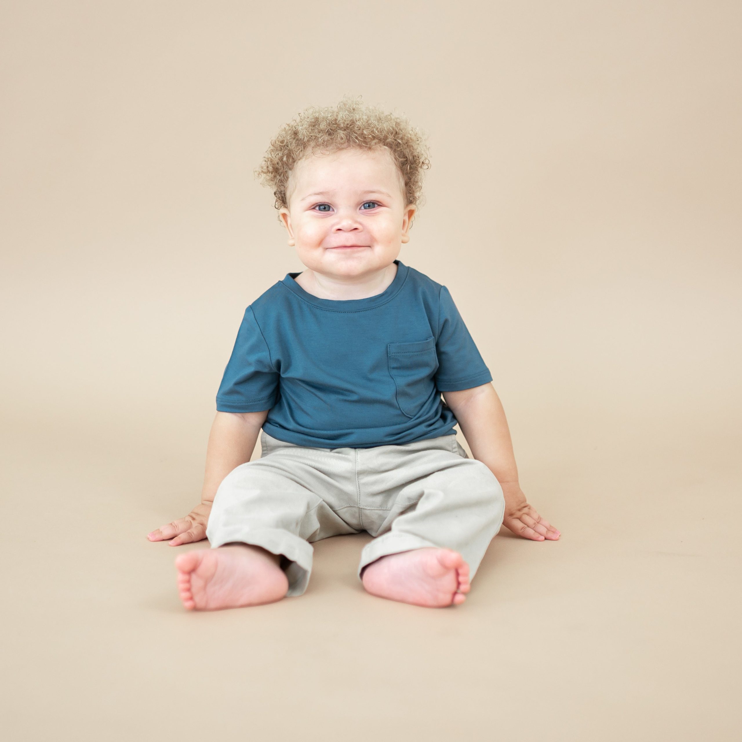 Toddler Crew Neck Tee in Atlantic - Image 3