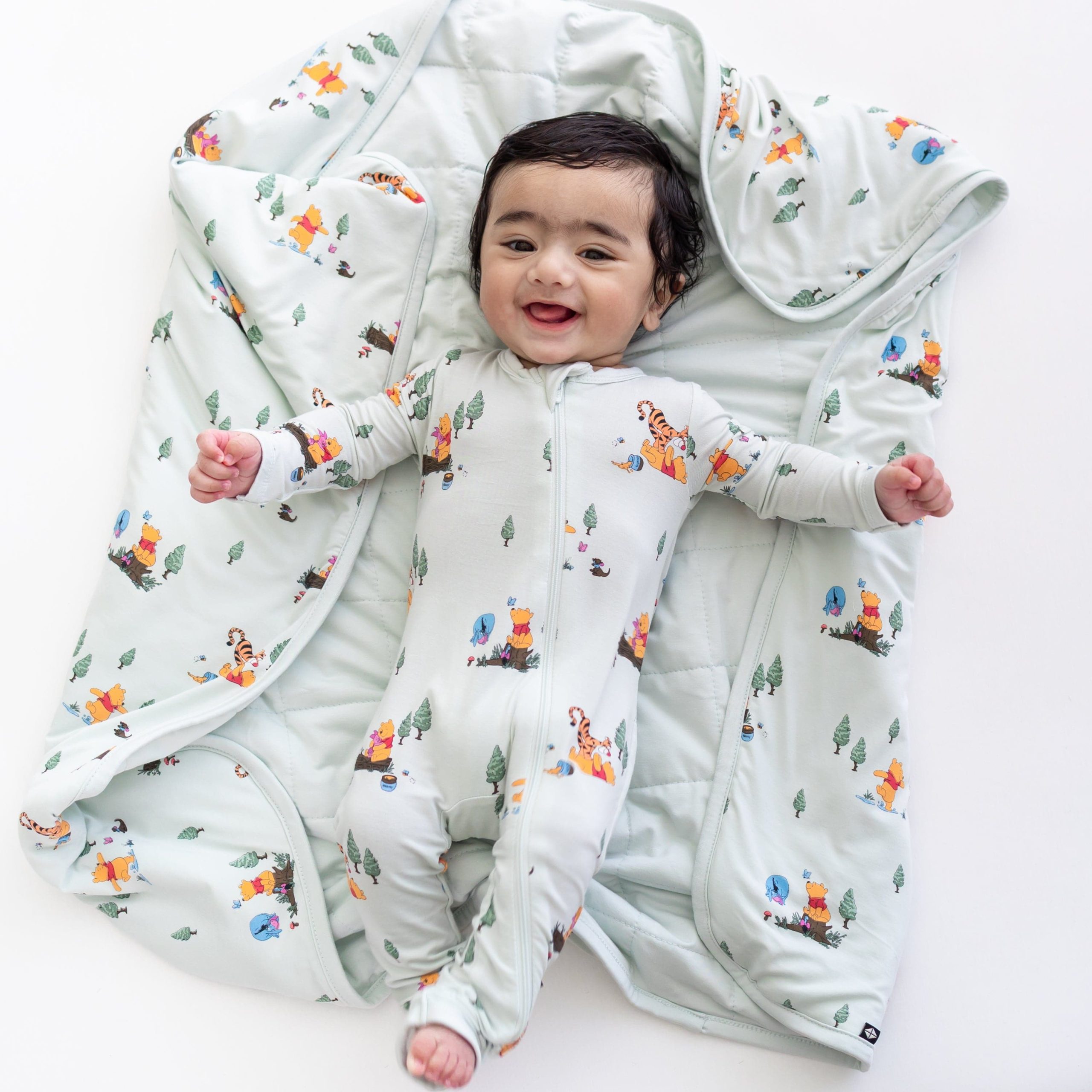 Baby Blanket in Winnie the Pooh Hundred Acre Wood