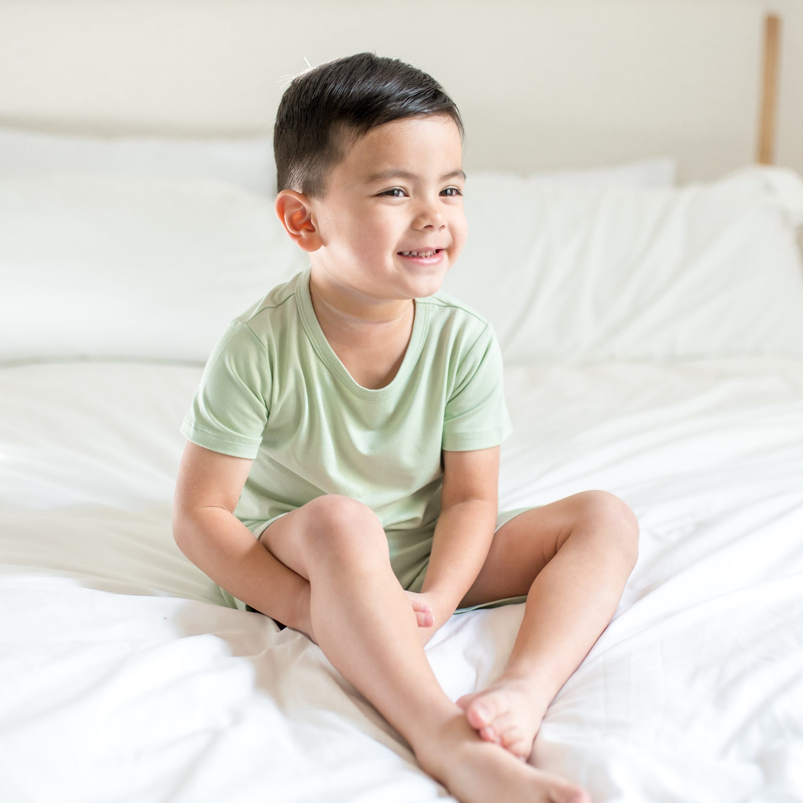 Toddler Basic Tee in Basil - Image 3