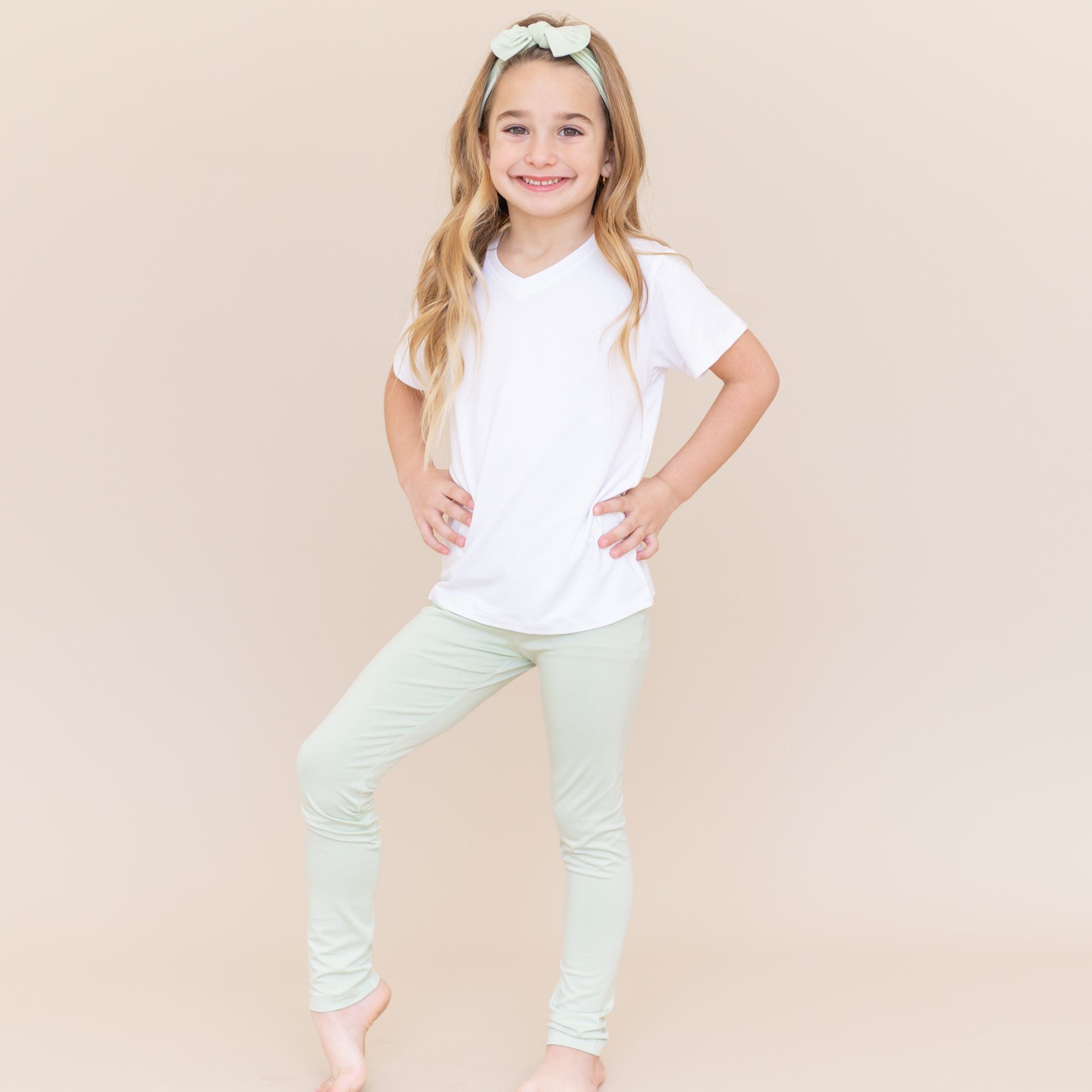 Toddler Leggings in Basil - Image 4