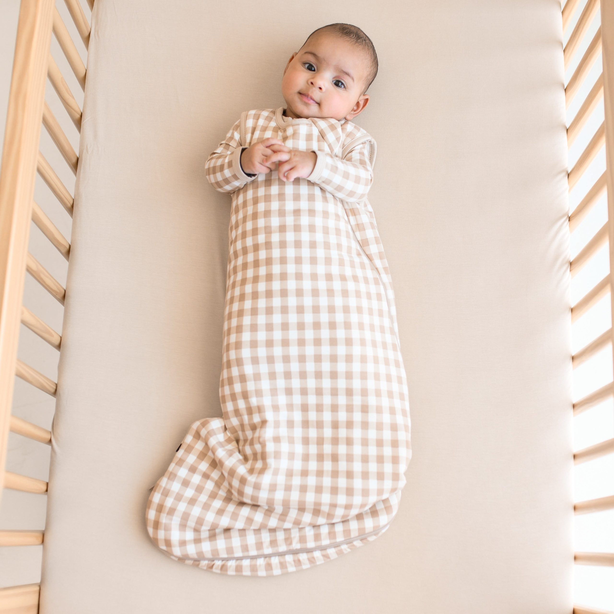 Sleep Bag in Gingham Bisque 1.0 - Image 4