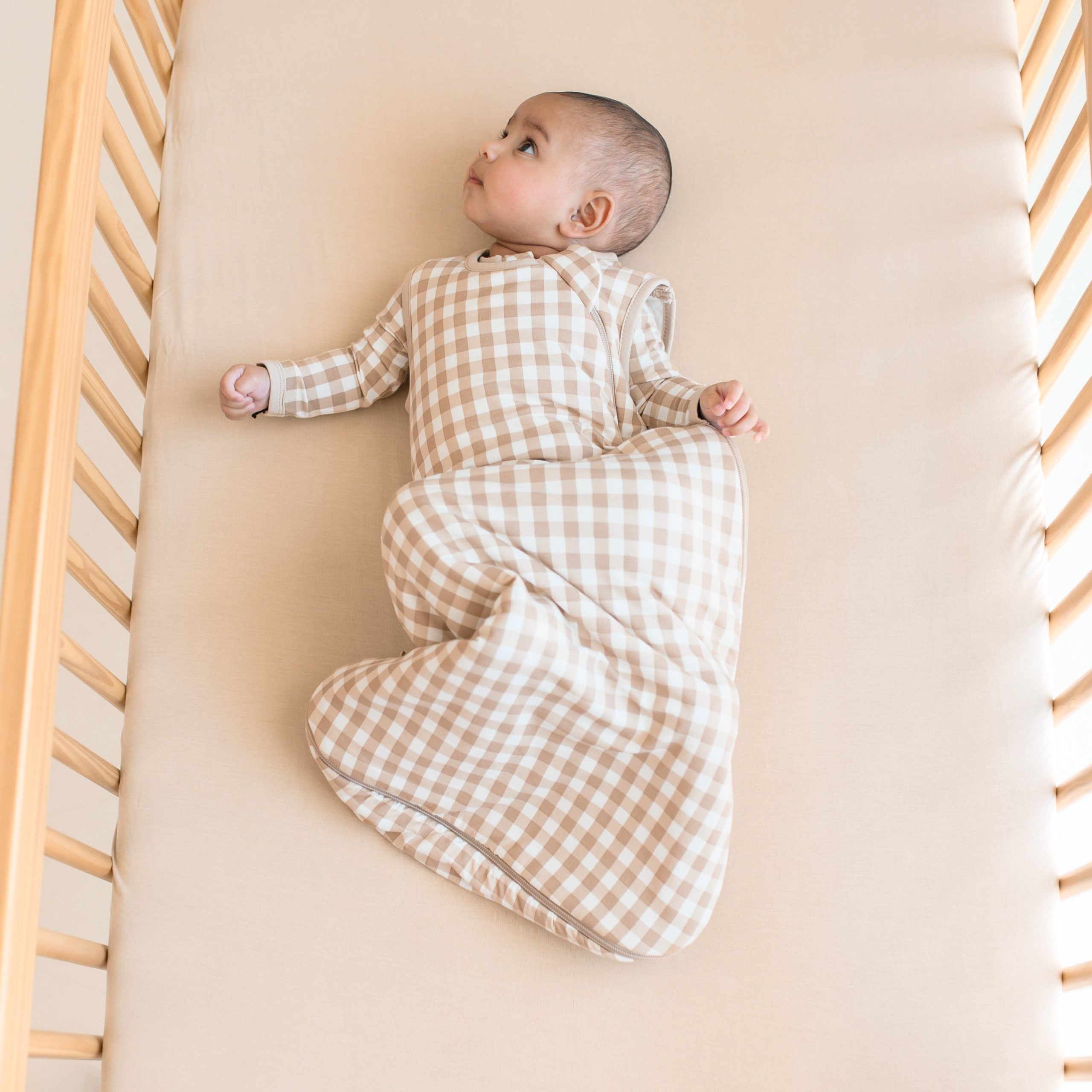 Sleep Bag in Gingham Bisque 1.0 - Image 3