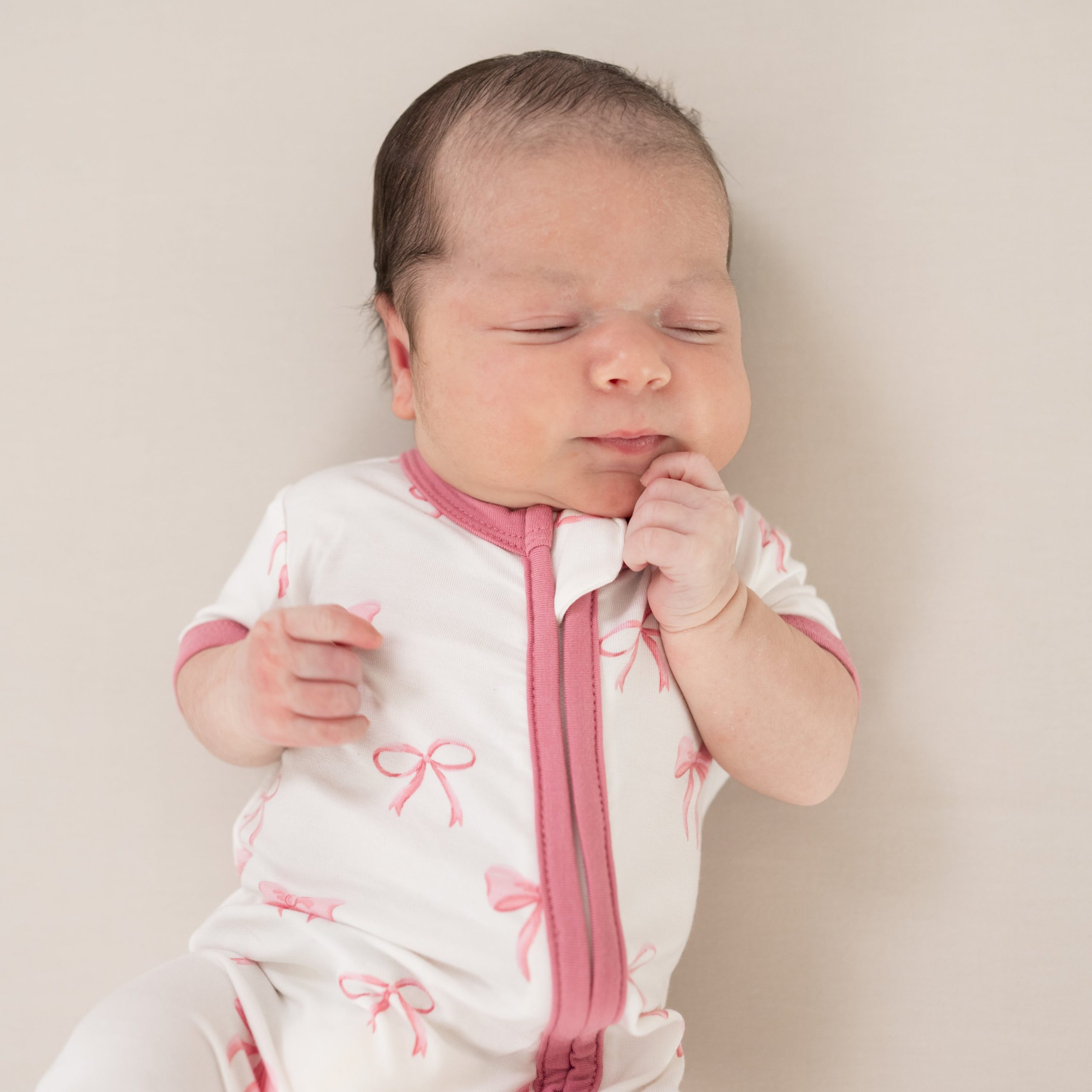 Zippered Shortall Romper in Bow - Image 3