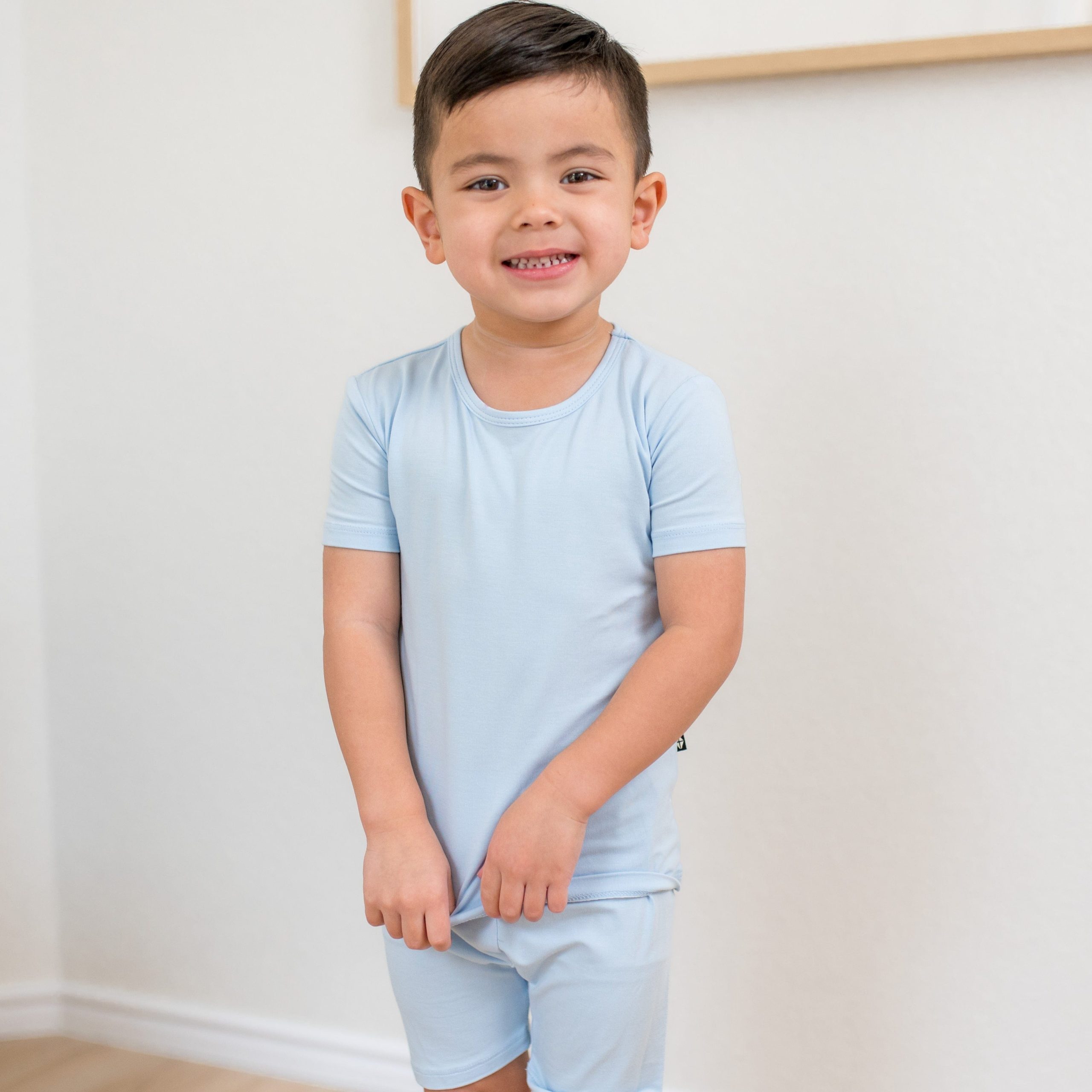 Short Sleeve Pajamas in Breeze - Image 4