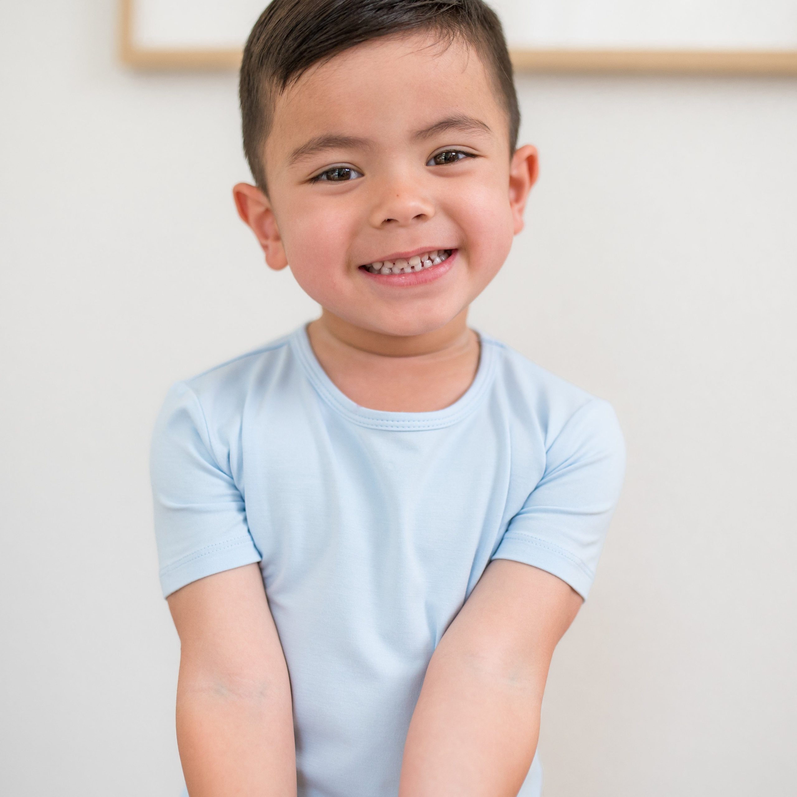 Short Sleeve Pajamas in Breeze - Image 3