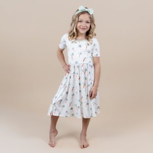 Twirl Dress in Carrot