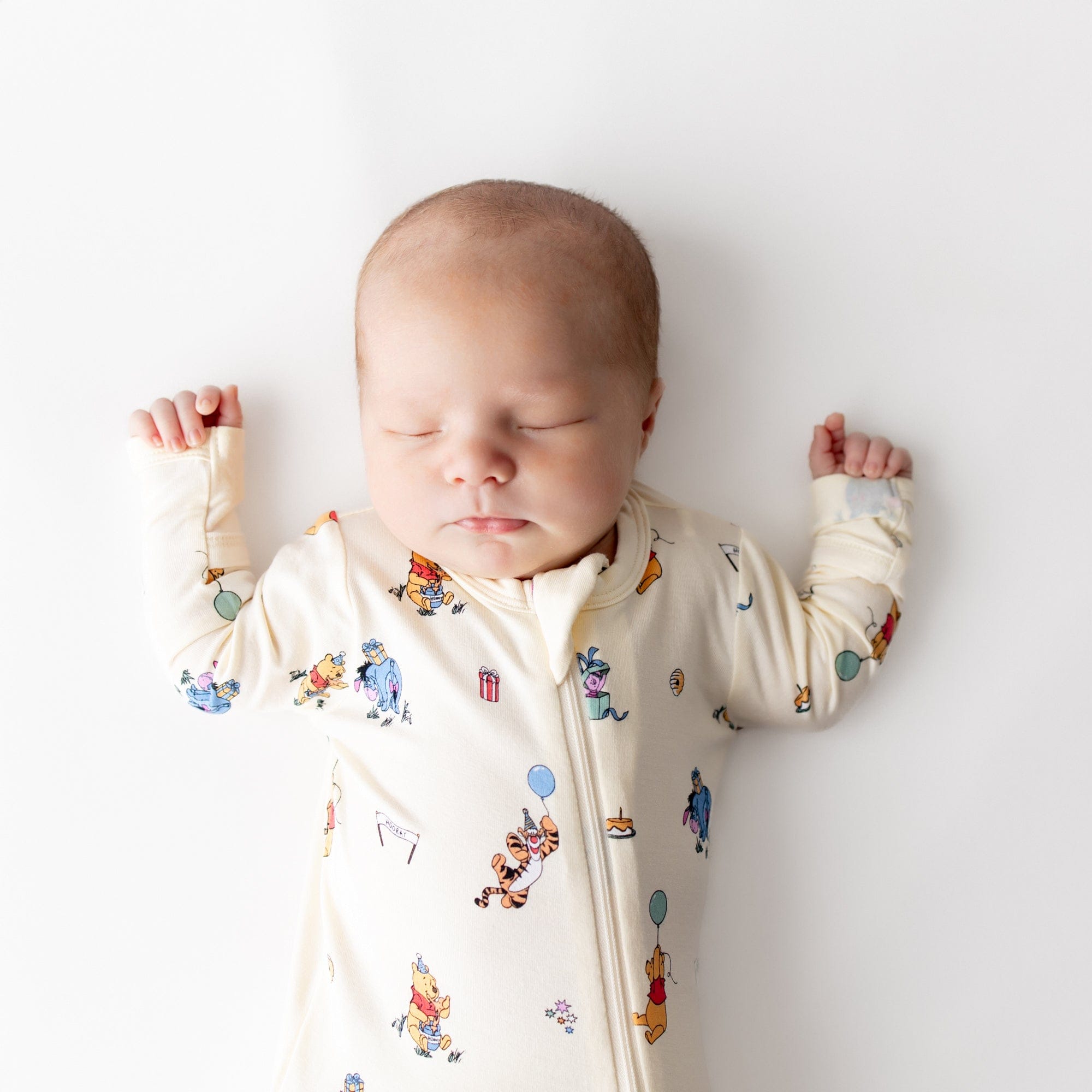 Zippered Footie in Winnie the Pooh Celebration - Image 3