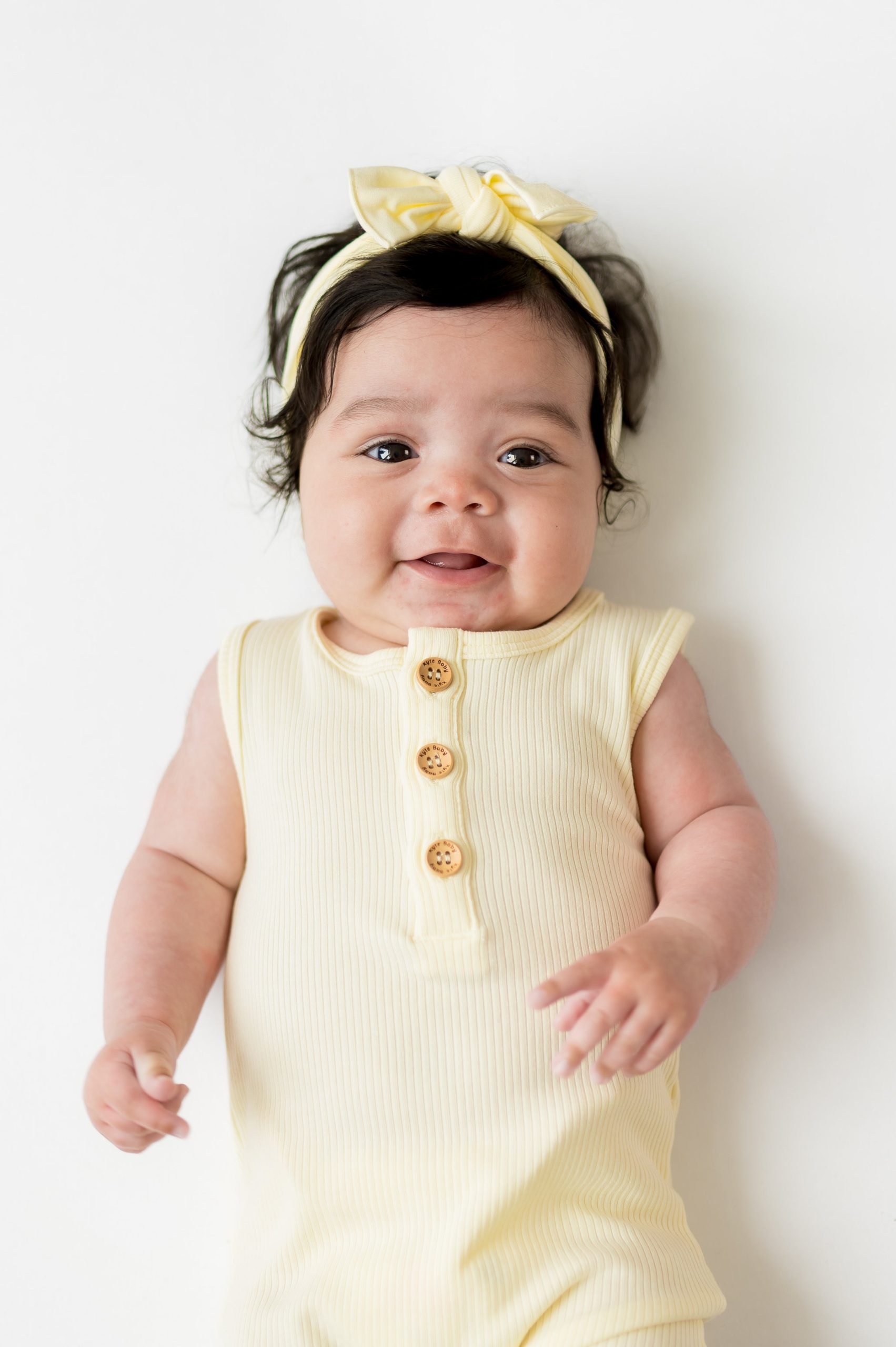 Ribbed Sleeveless Shortall in Chamomile - Image 3
