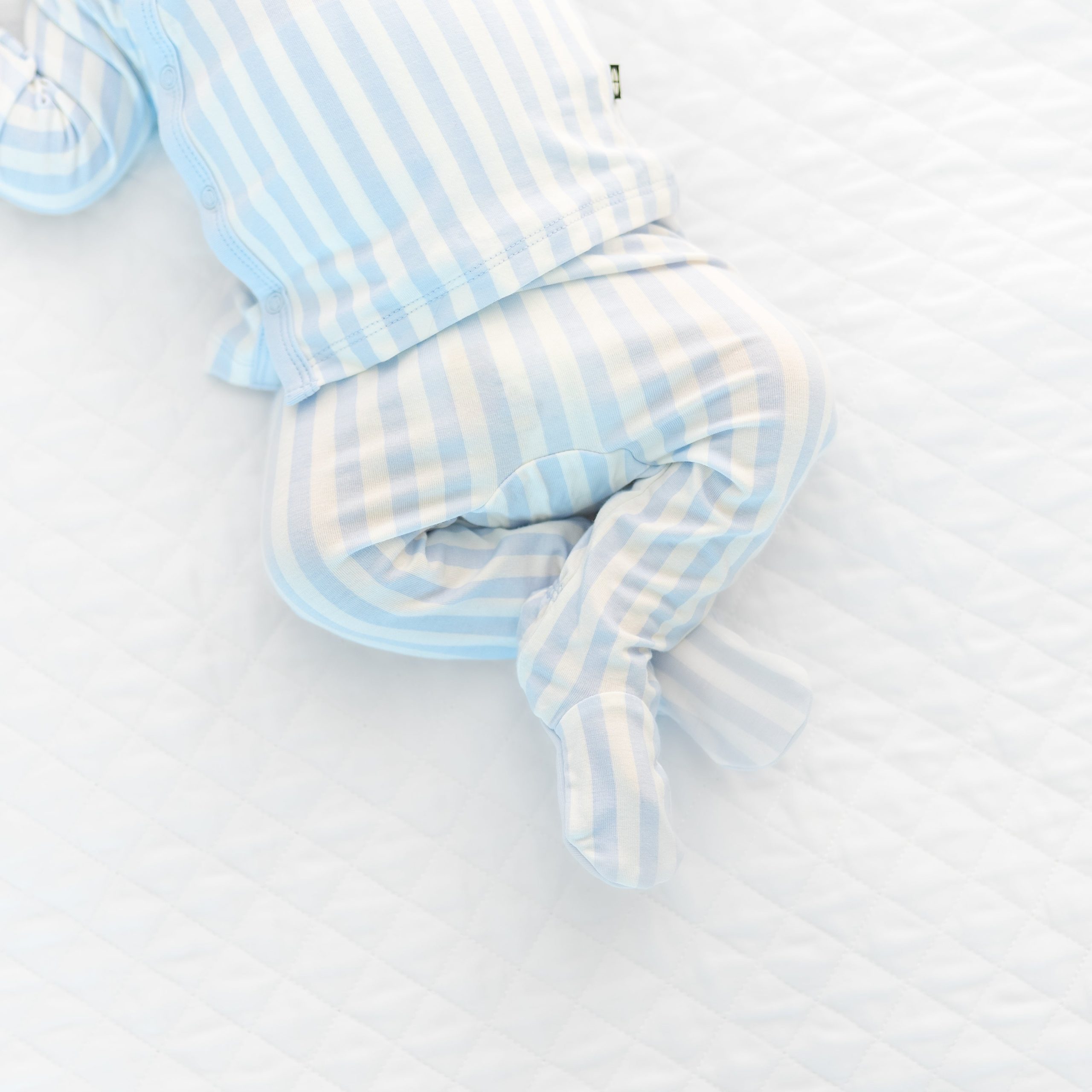 Take Me Home Set with Cap in Small Mist Stripe - Image 3