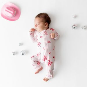 Zippered Romper in Disco Cowgirl