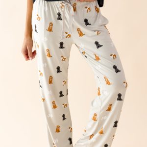 Women's Lounge Pants in Fluffy Dog