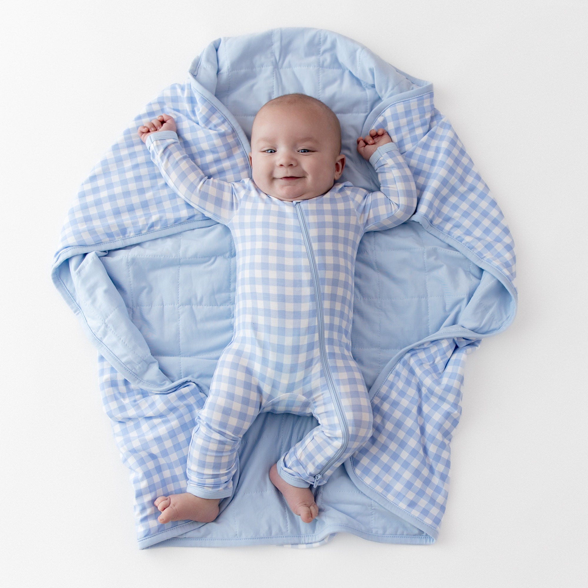 Baby Blanket in Gingham Breeze