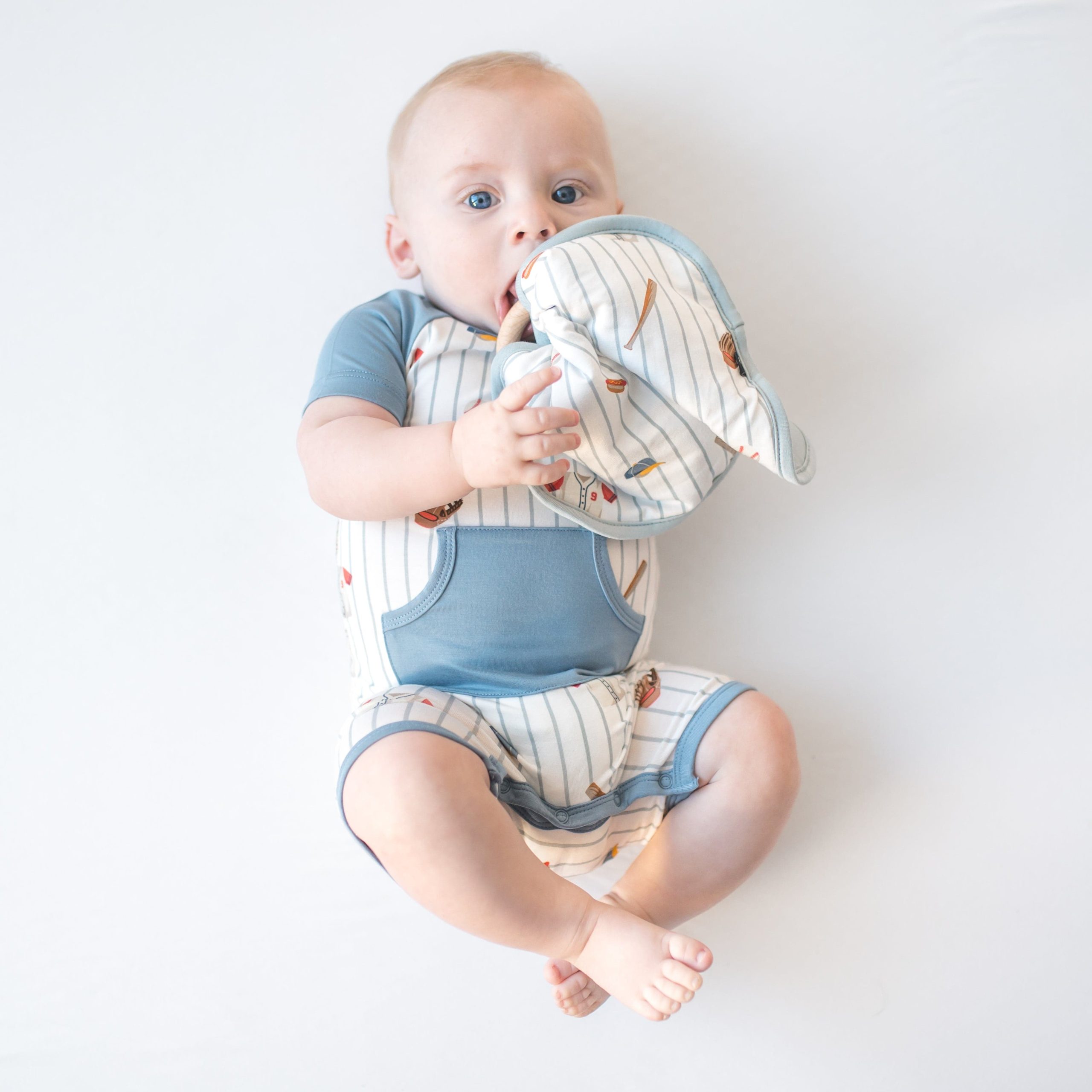 Lovey in Home Run with Removable Wooden Teething Ring - Image 3