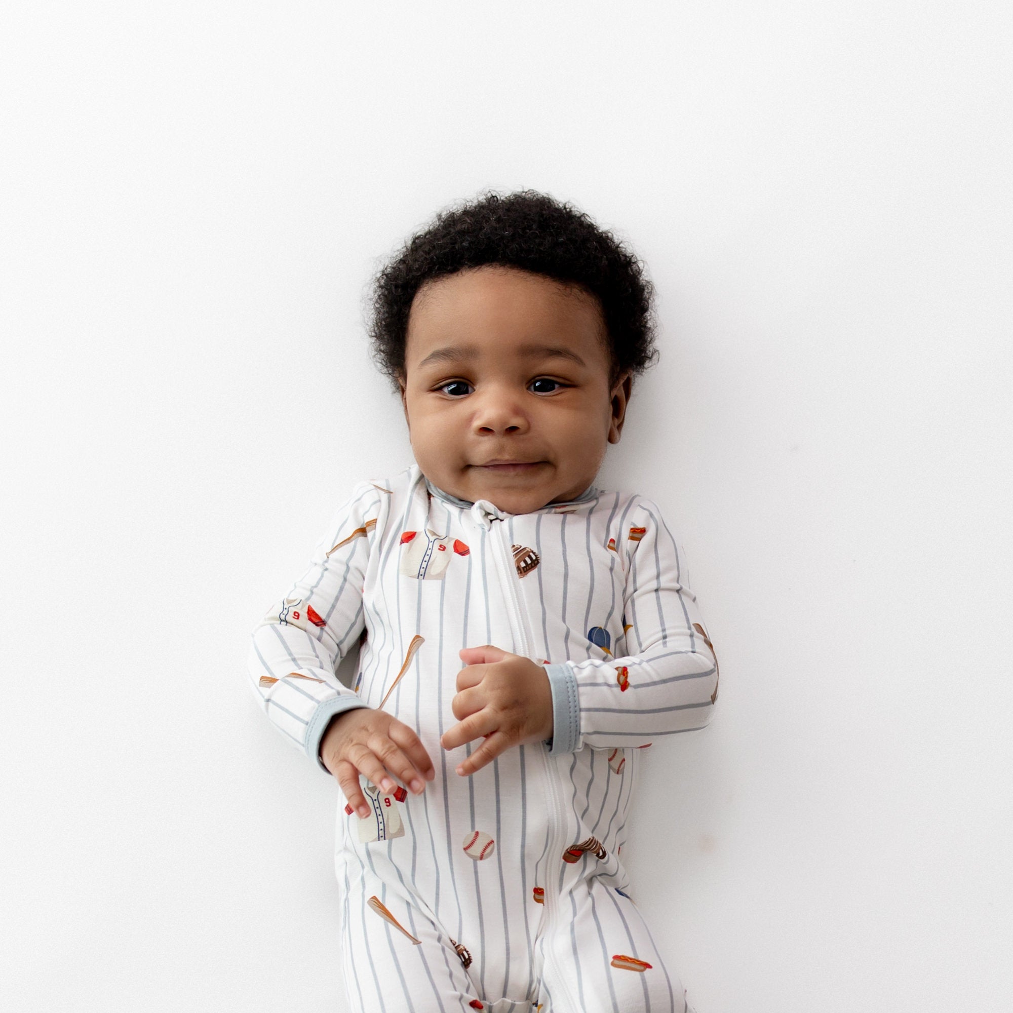 Zippered Romper in Home Run - Image 3