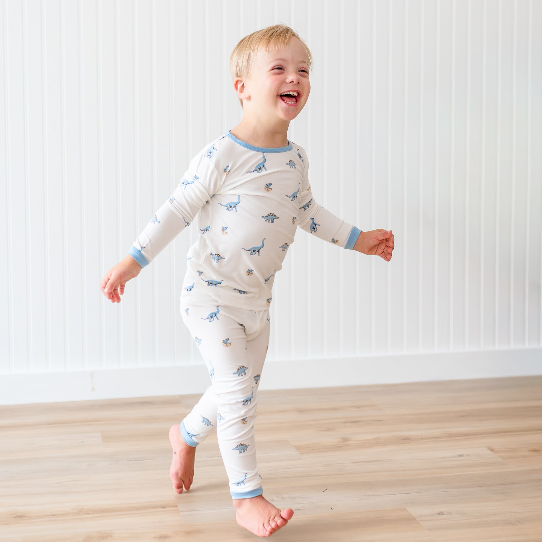 Long Sleeve Pajamas in Jurassic - Image 4