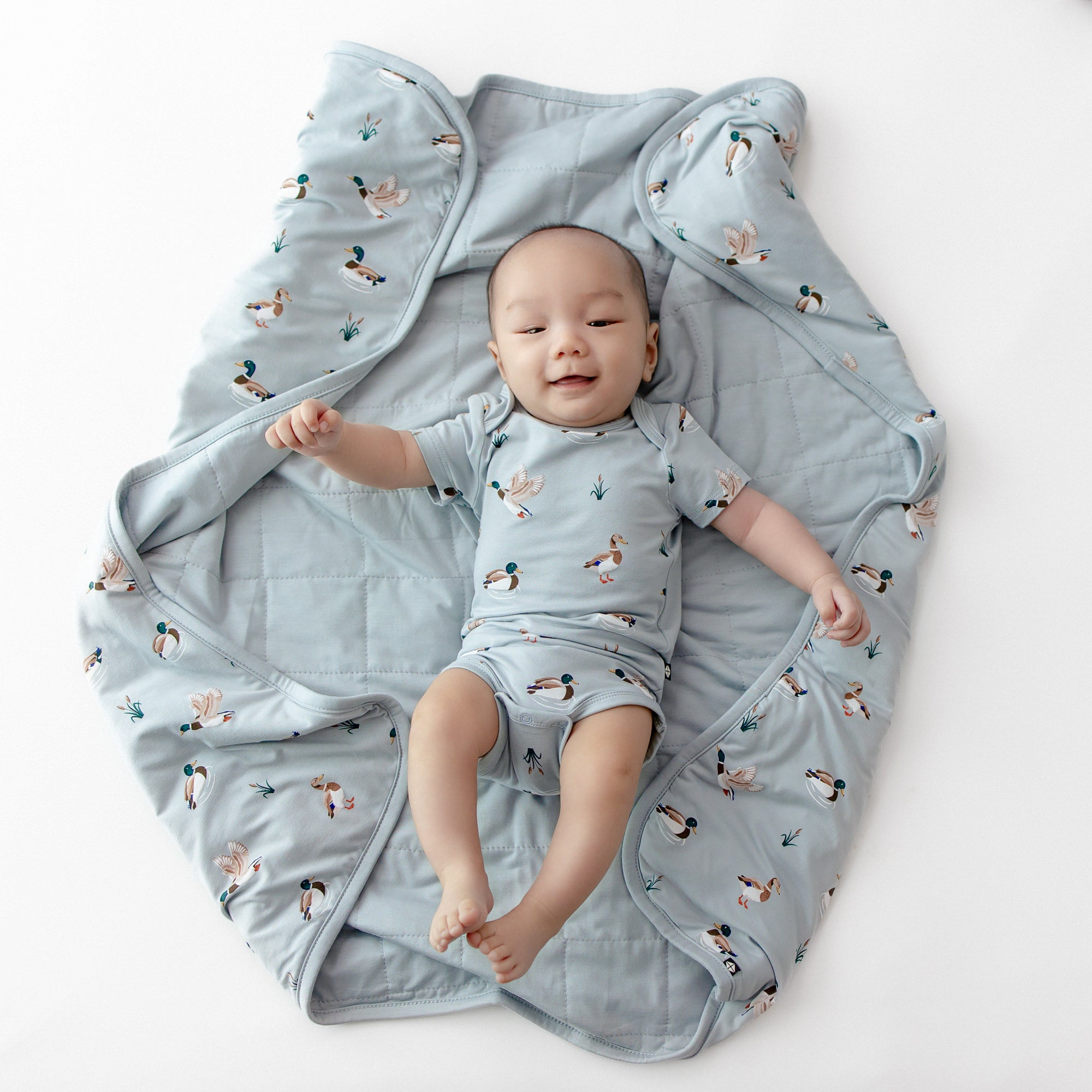 Baby Blanket in Mallard Duck