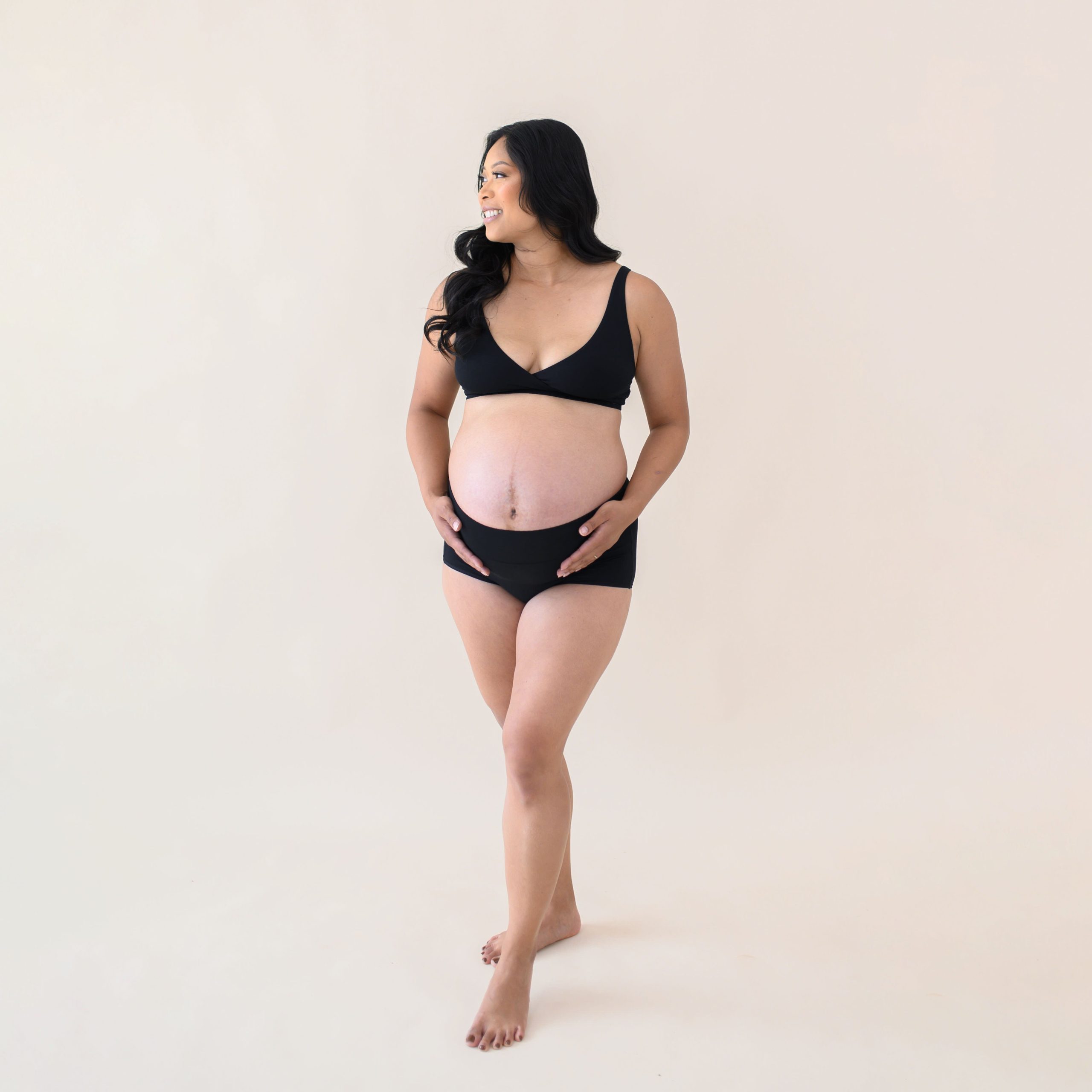 Women's High-Waisted Brief in Midnight - Image 4