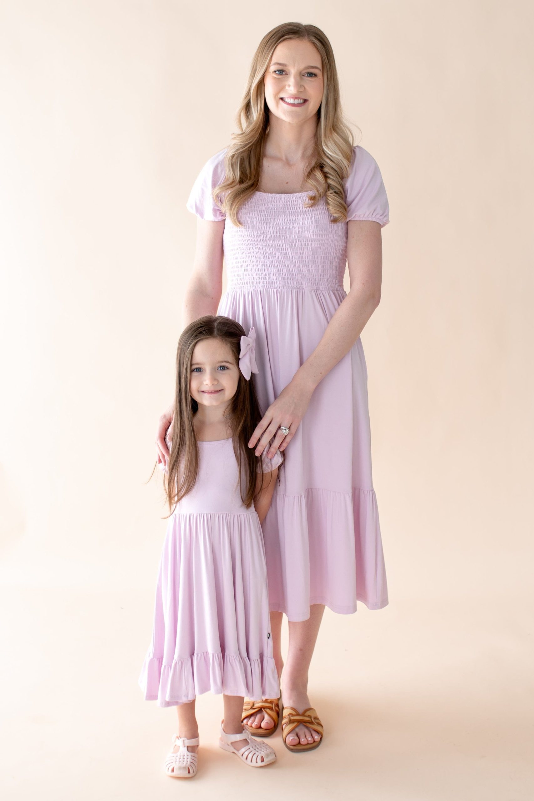 Women's Smocked Dress in Thistle - Image 2