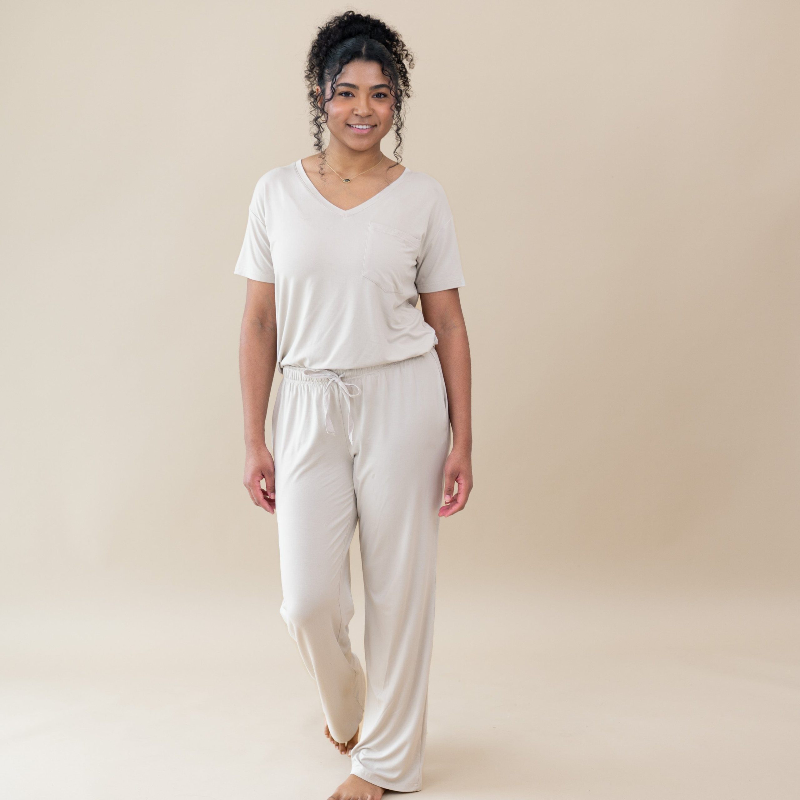 Women's Lounge Pants in Oat - Image 3