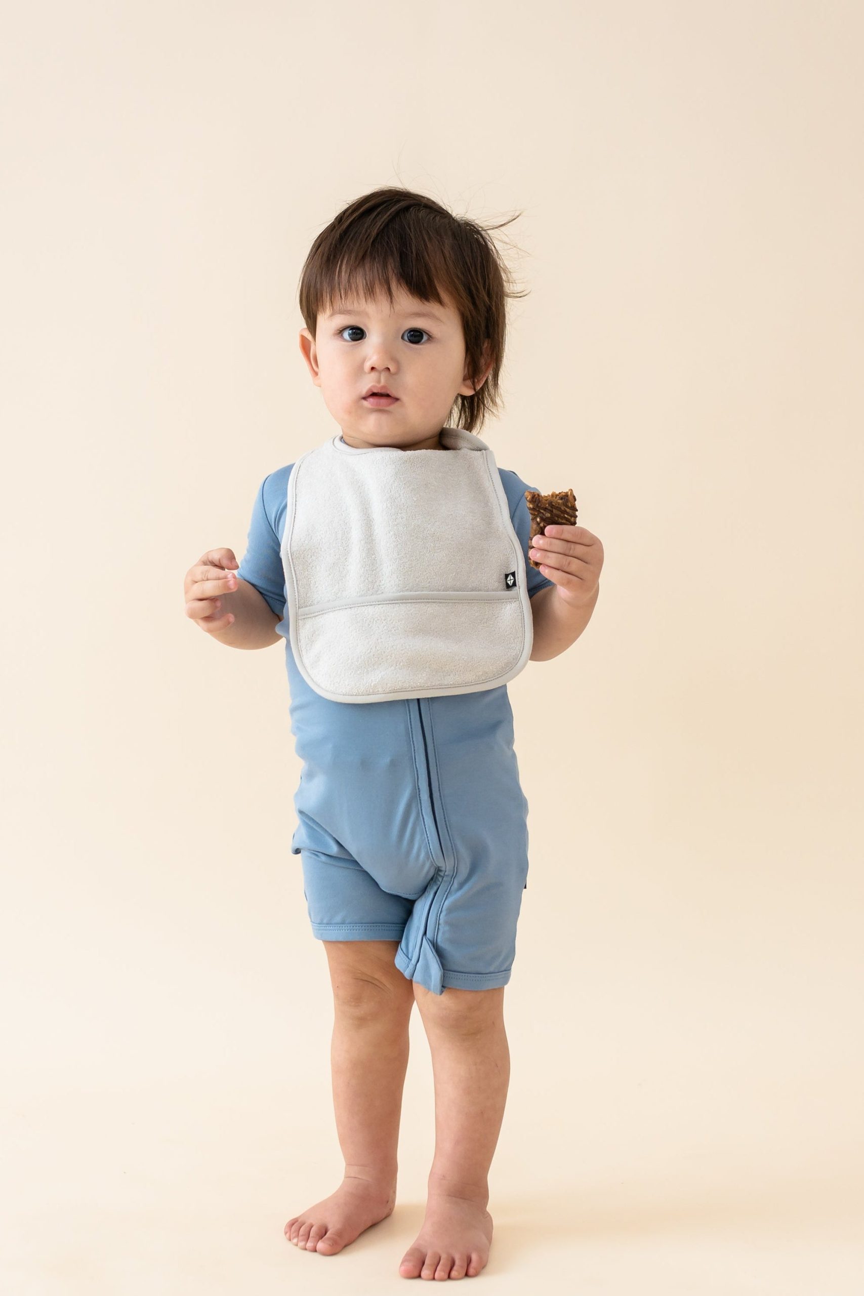 Terry Pocket Bib in Oat - Image 3