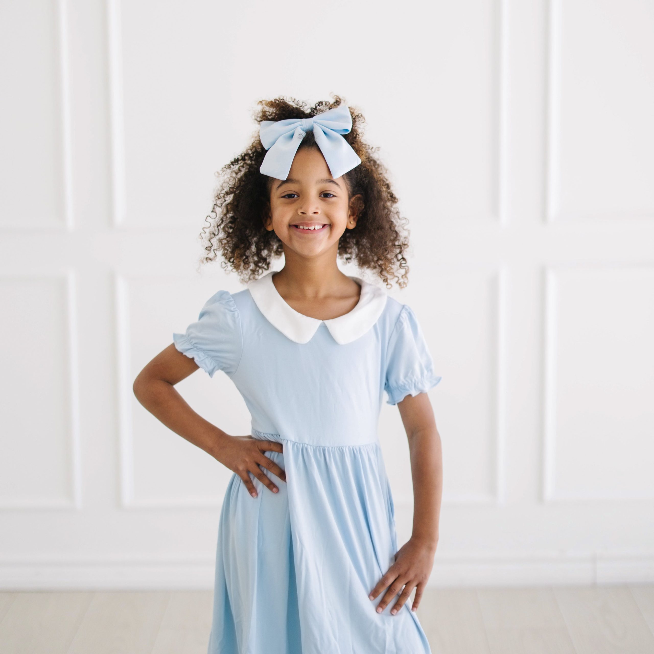 Peter Pan Collar Dress in Breeze - Image 3