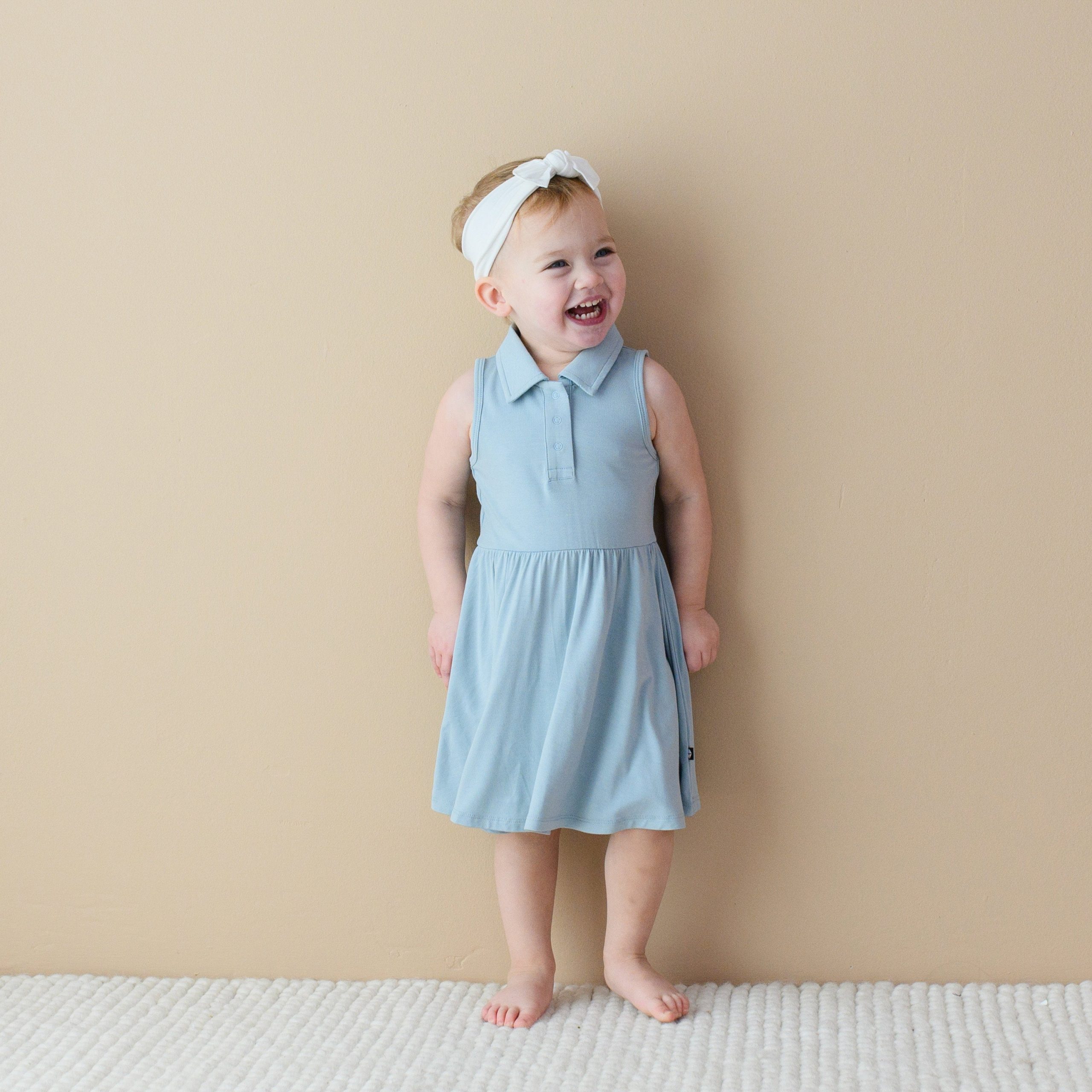 Polo Bodysuit Dress in Fog - Image 3