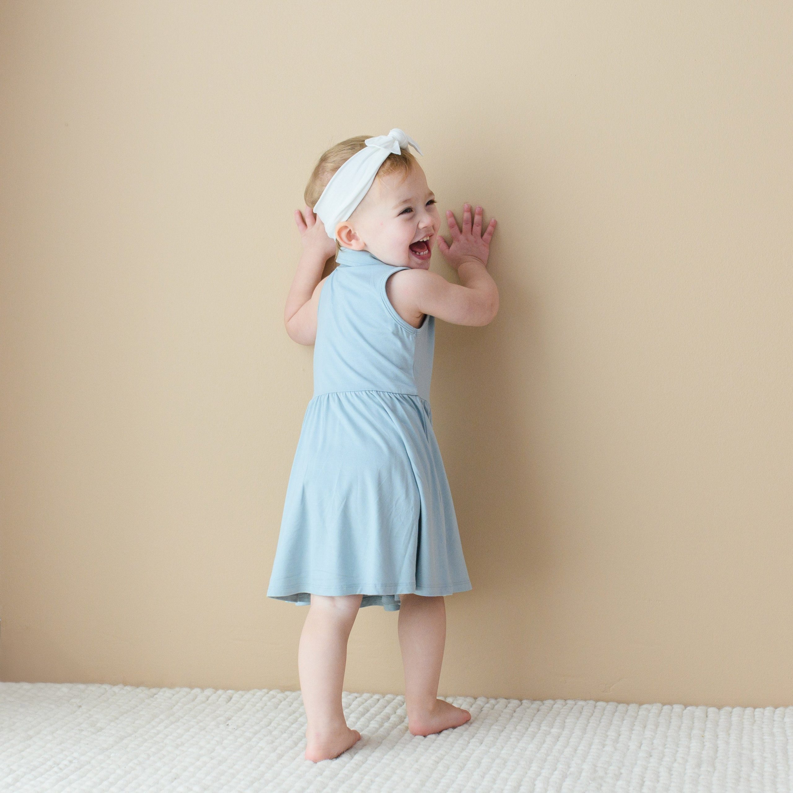 Polo Bodysuit Dress in Fog - Image 4
