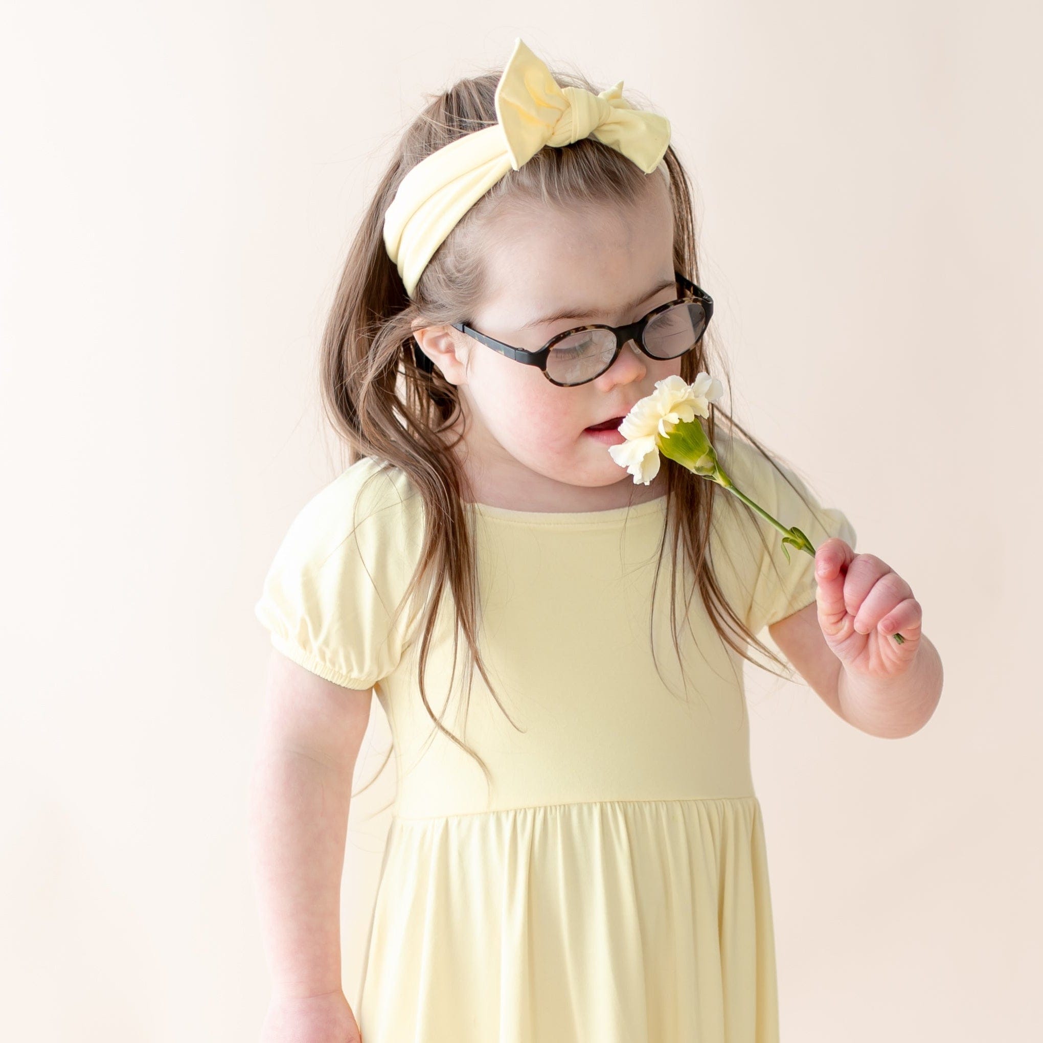 Knotted Bow Headband in Chamomile - Image 3