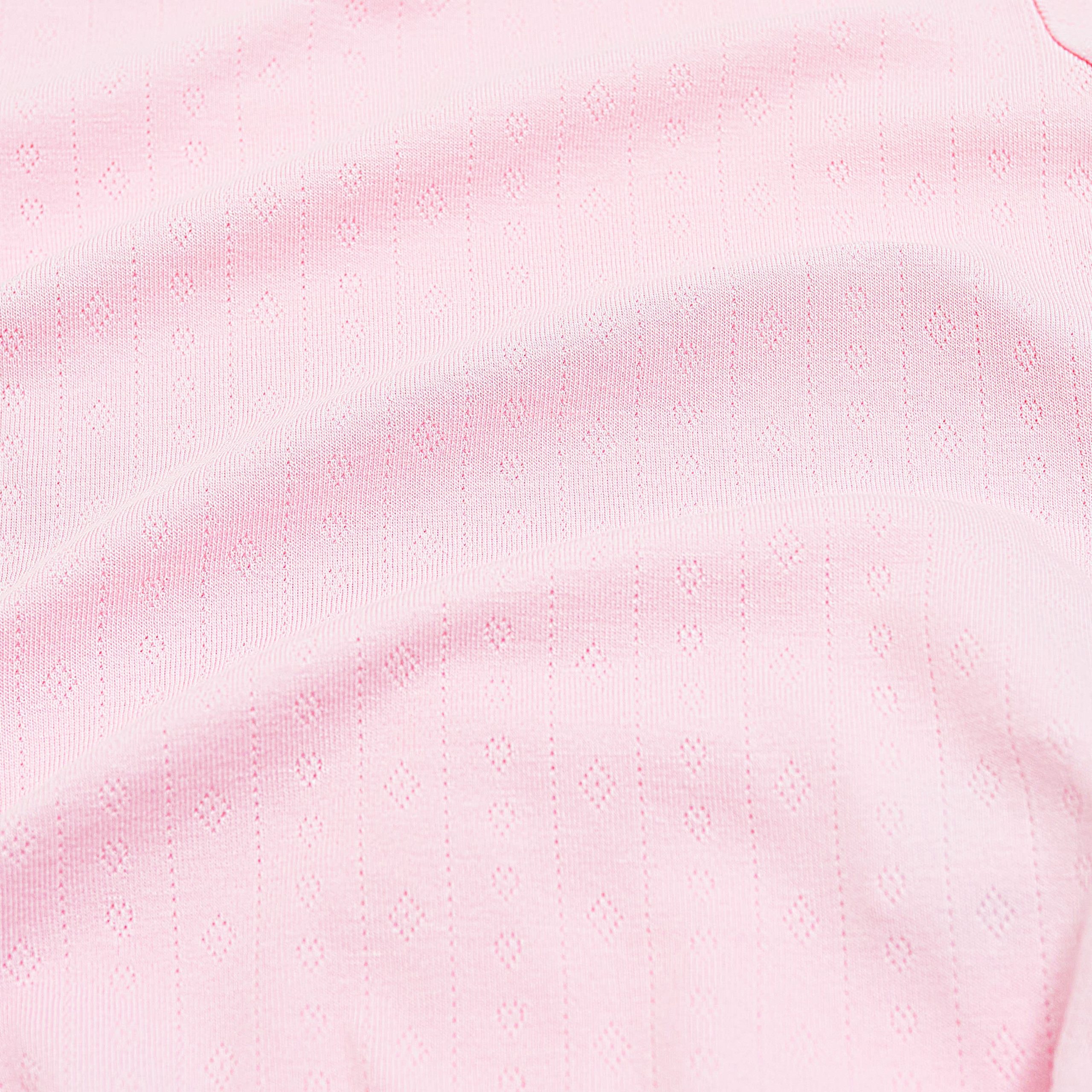 Pointelle Short Sleeve Set in Sakura - Image 2