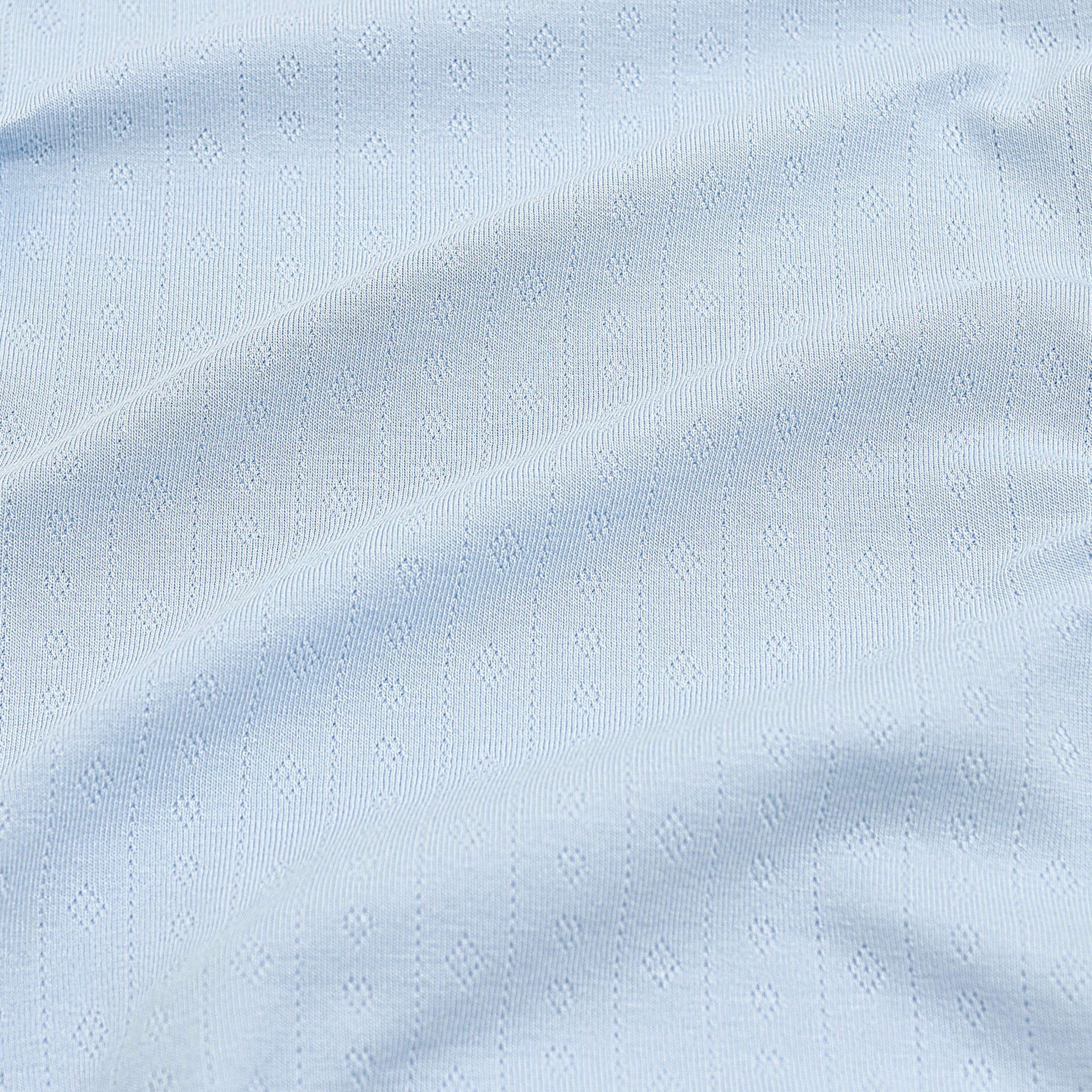 Pointelle Short Sleeve Set in Breeze - Image 2