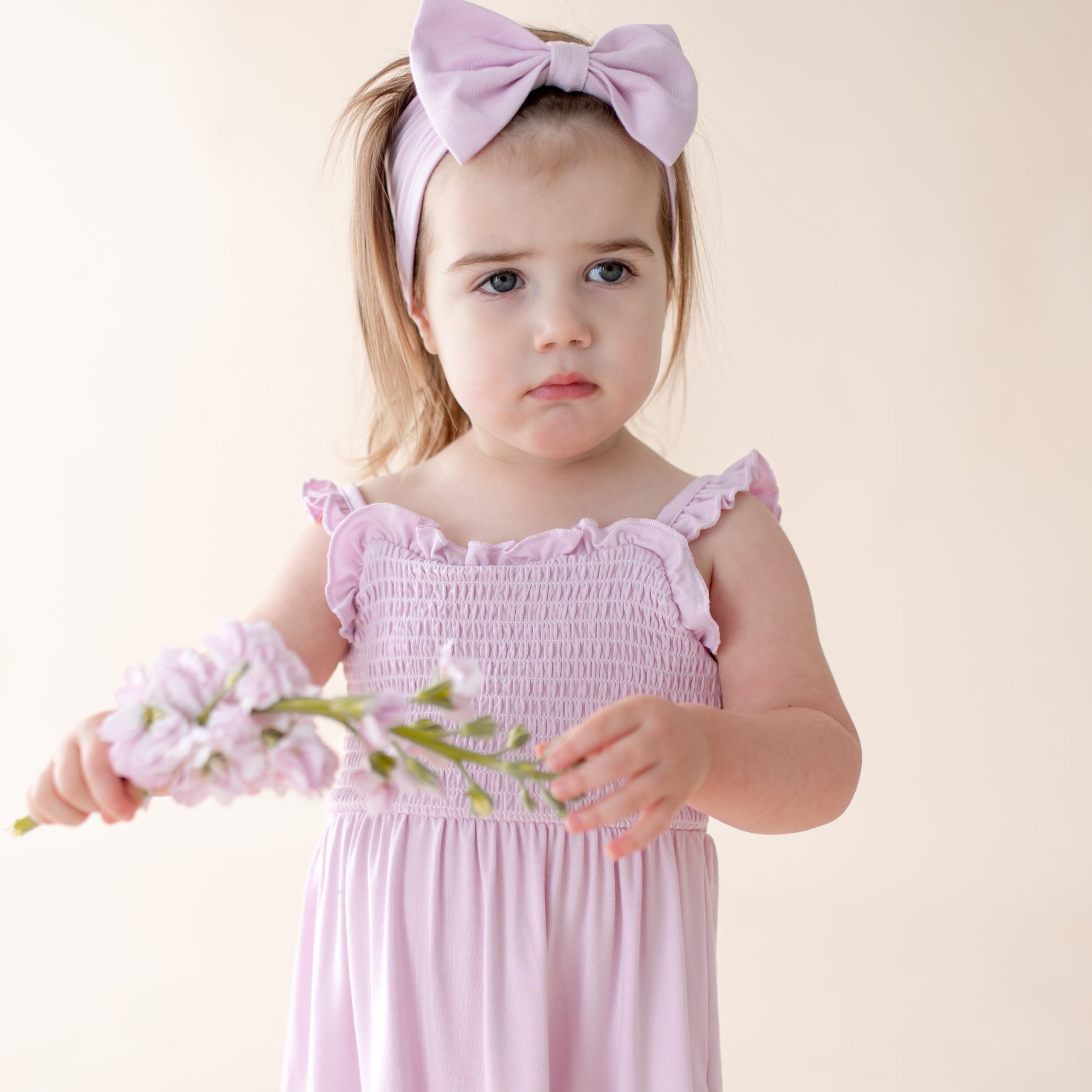 Smocked Dress in Thistle - Image 4