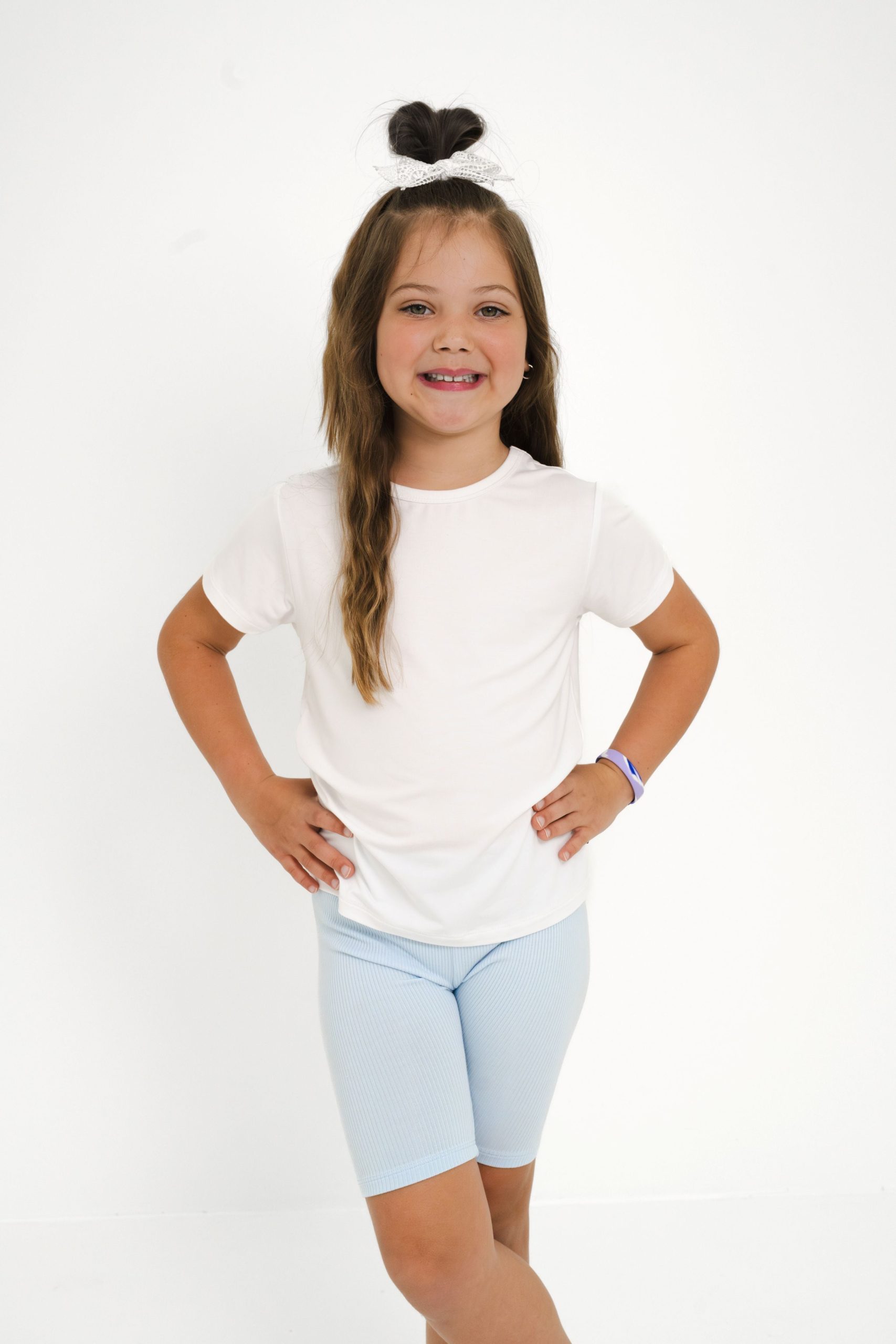 Toddler Basic Tee in Snow - Image 4