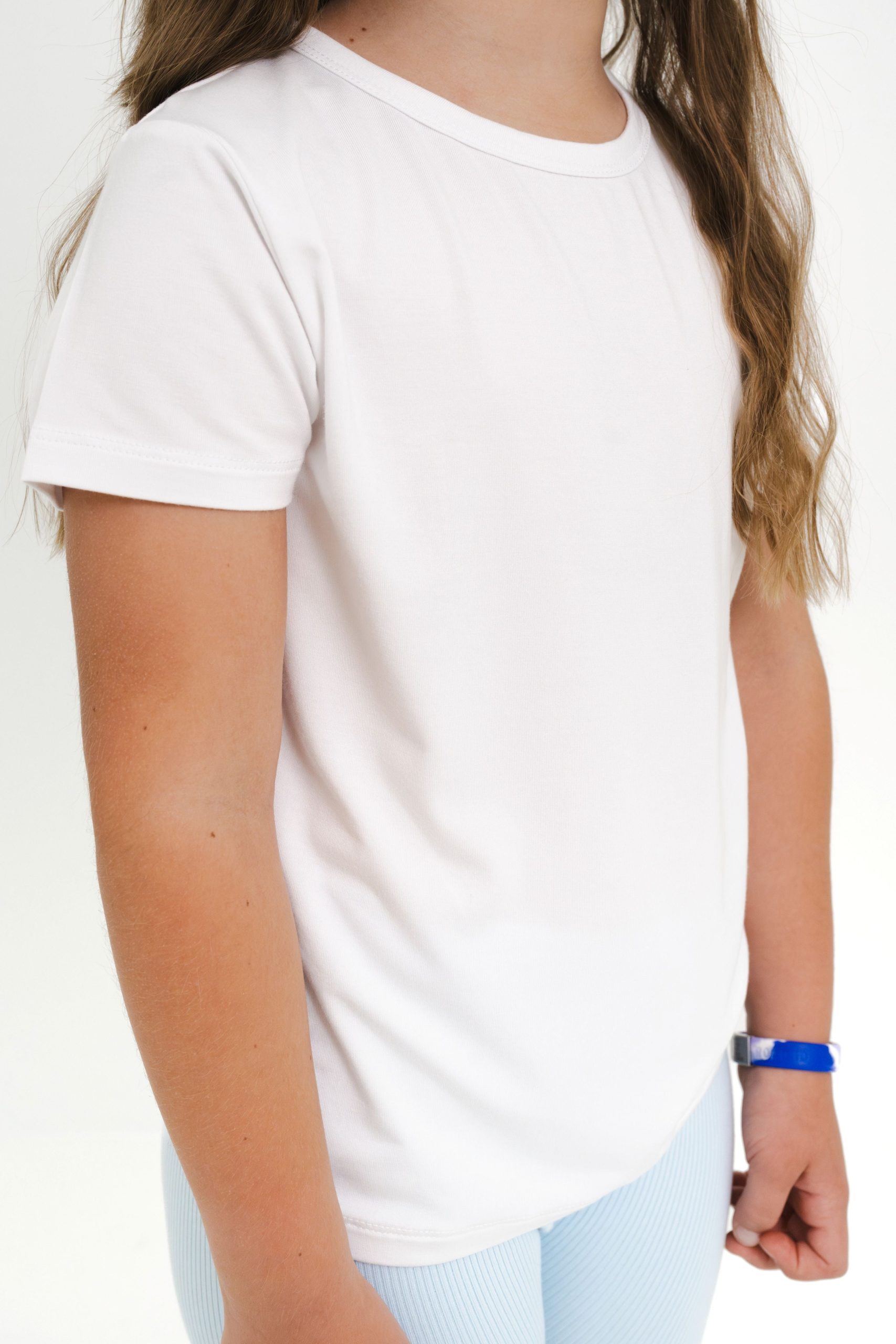 Toddler Basic Tee in Snow - Image 2