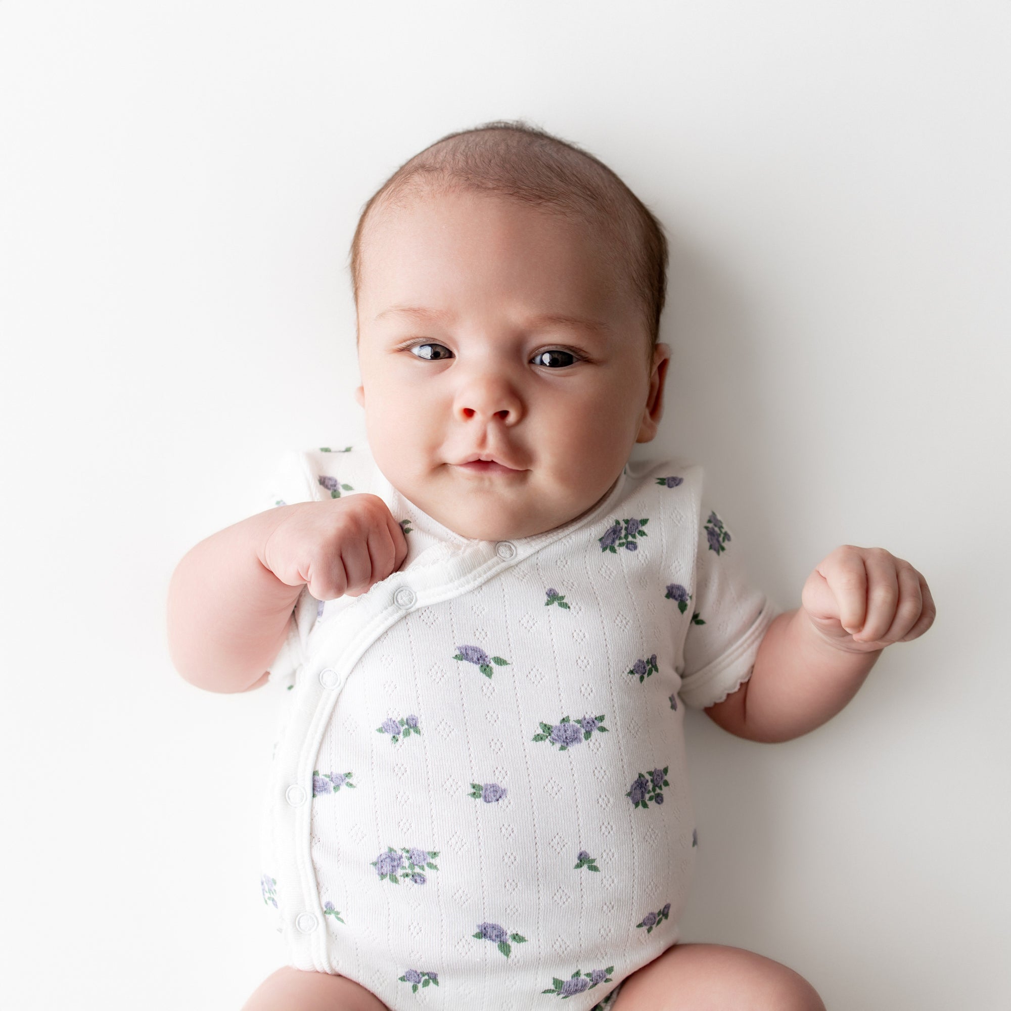 Pointelle Kimono Bodysuit in Spray Rose - Image 4