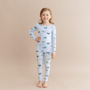 Long Sleeve Pajamas in Take Off