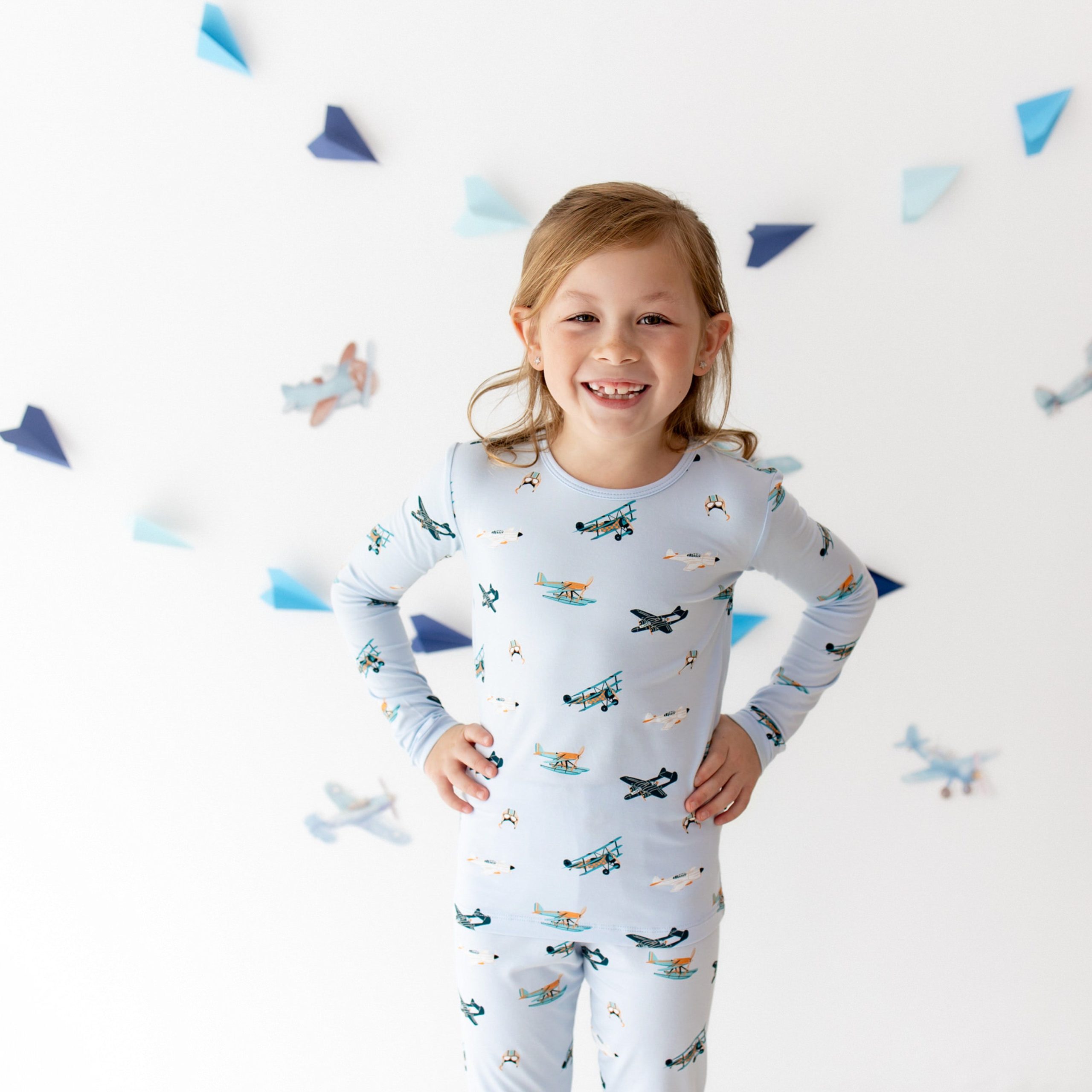 Long Sleeve Pajamas in Take Off - Image 3