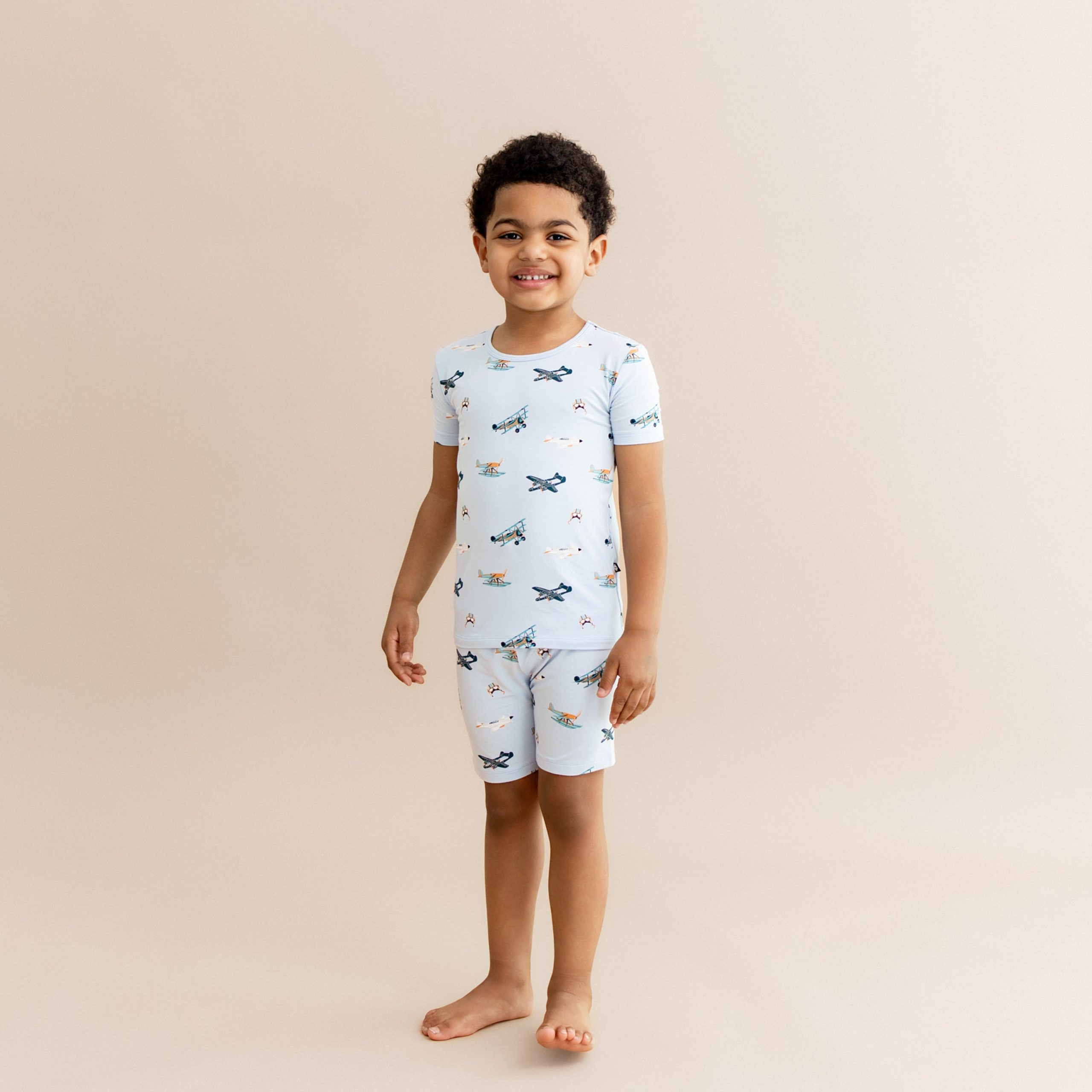 Short Sleeve Pajamas in Take Off - Image 3