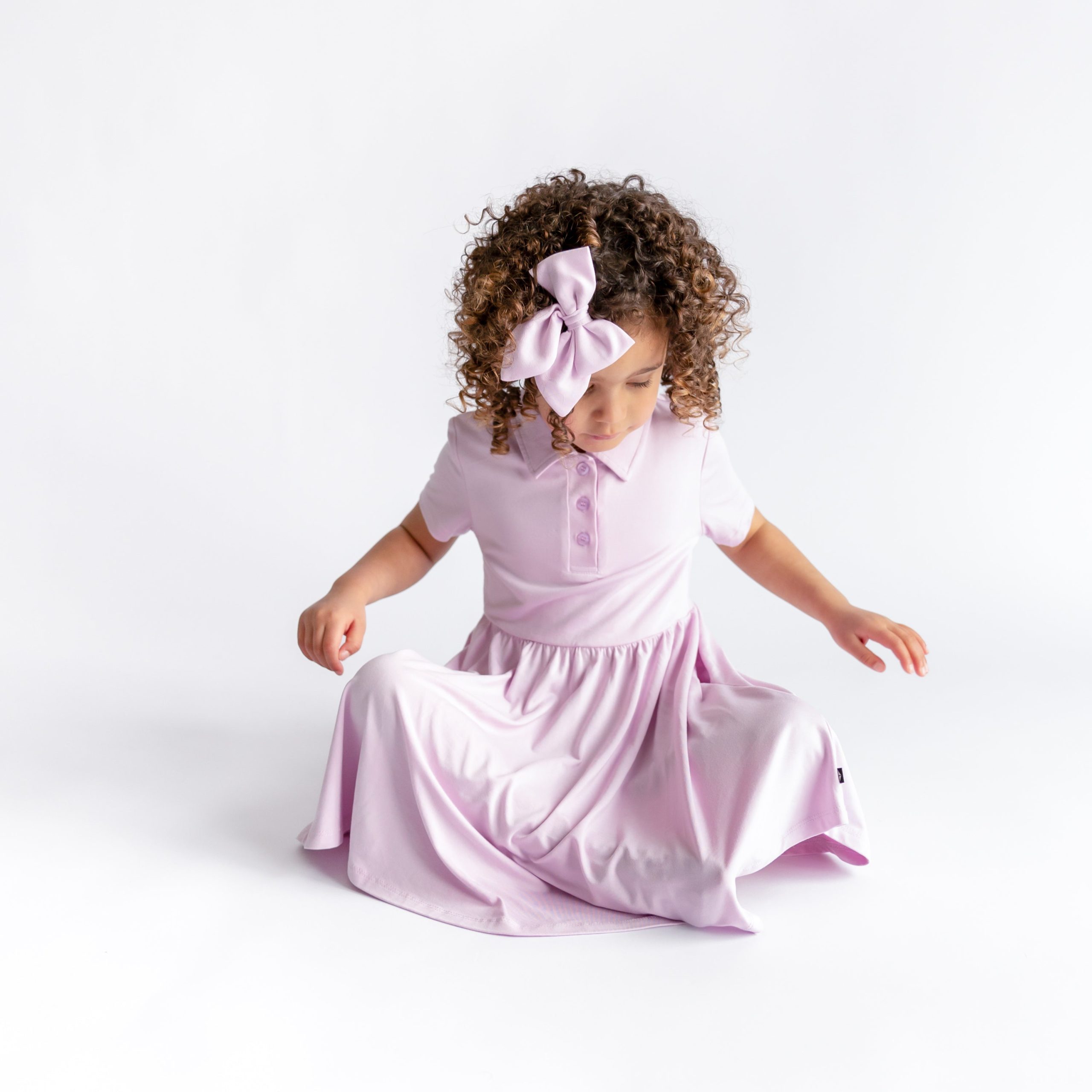 Polo Dress in Thistle - Image 3