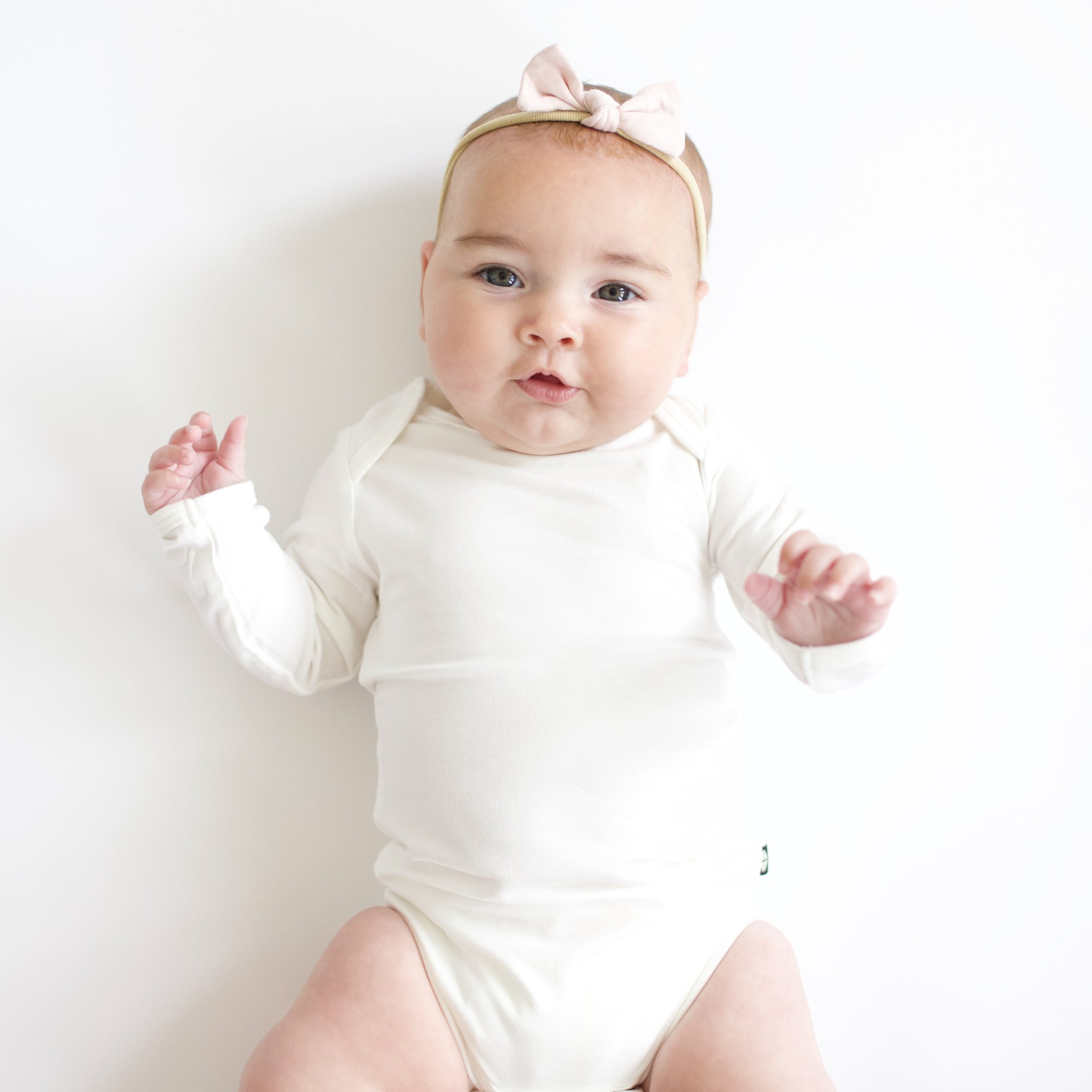 Tiny Nylon Bow in Blush - Image 3
