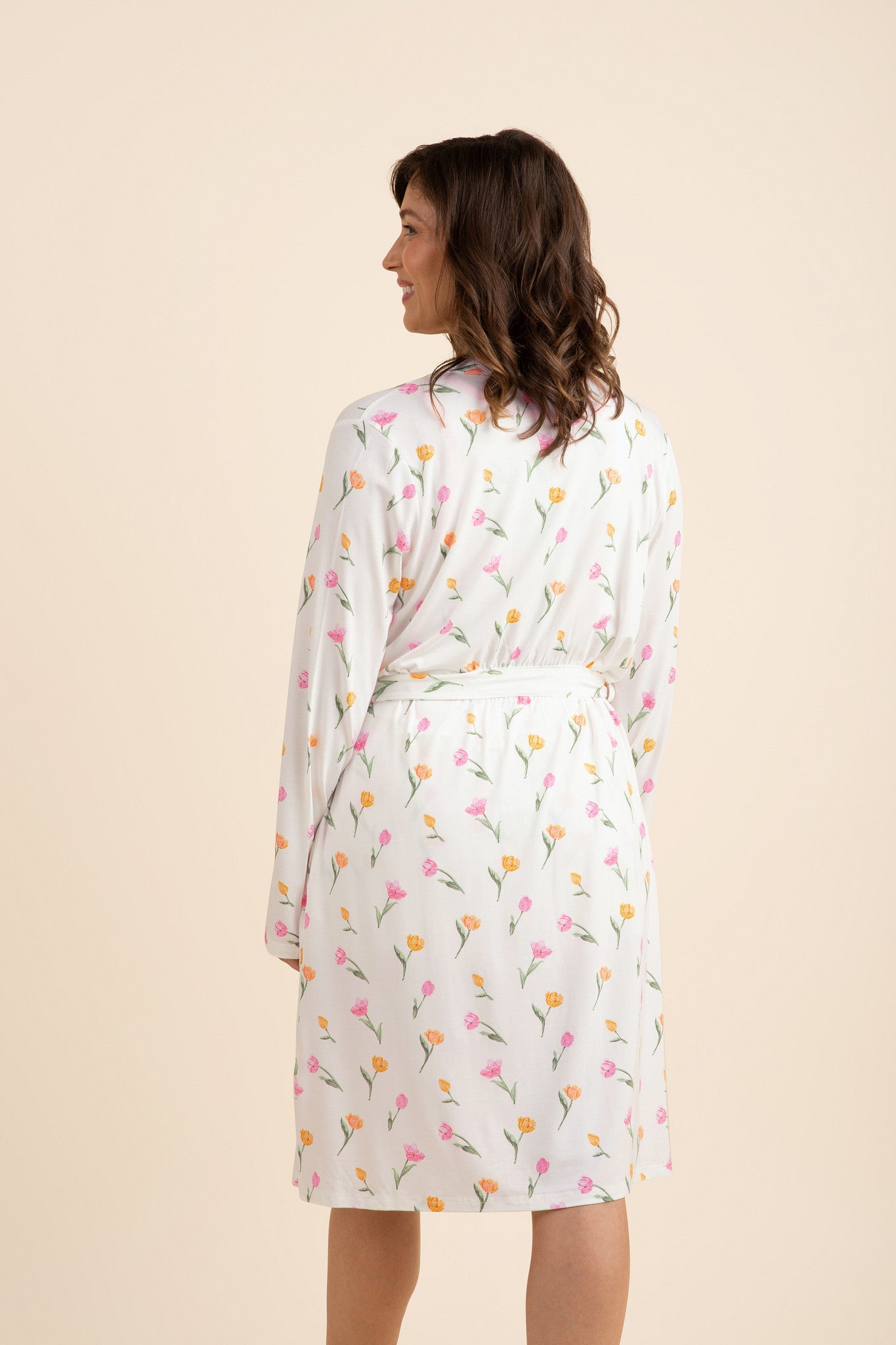 Women's Lounge Robe in Tulip - Image 4
