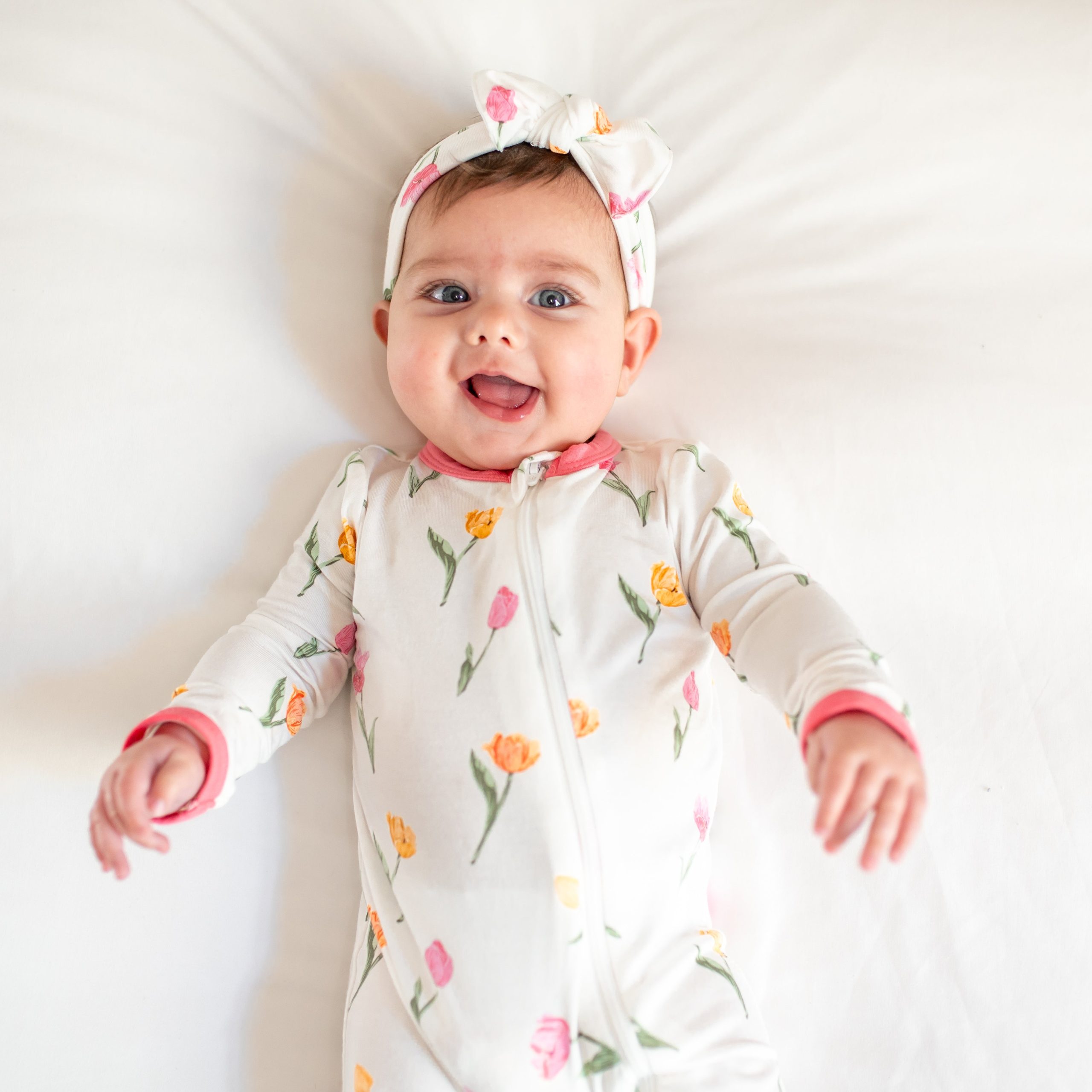 Zippered Romper in Tulip - Image 3