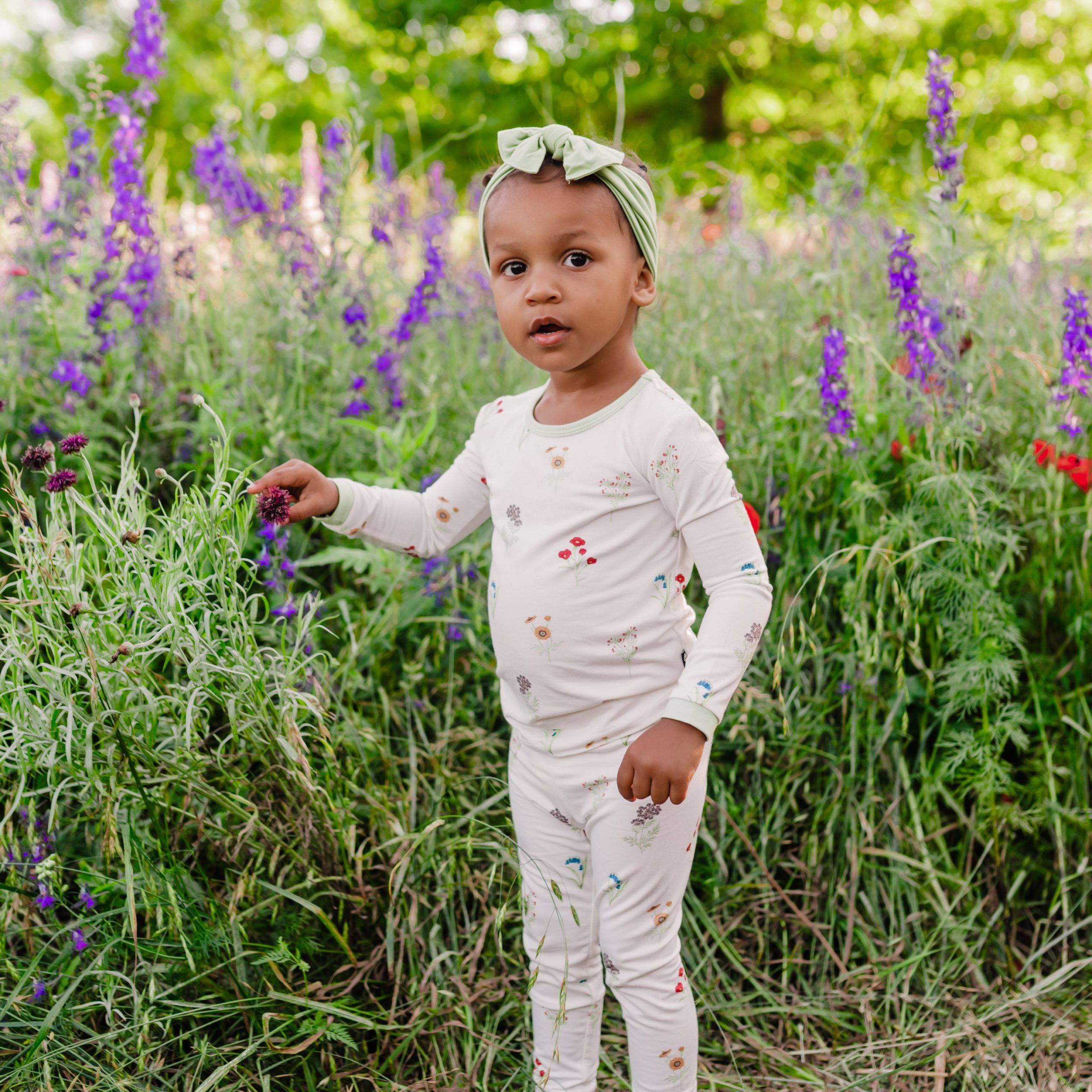 Long Sleeve Pajamas in Wildflower