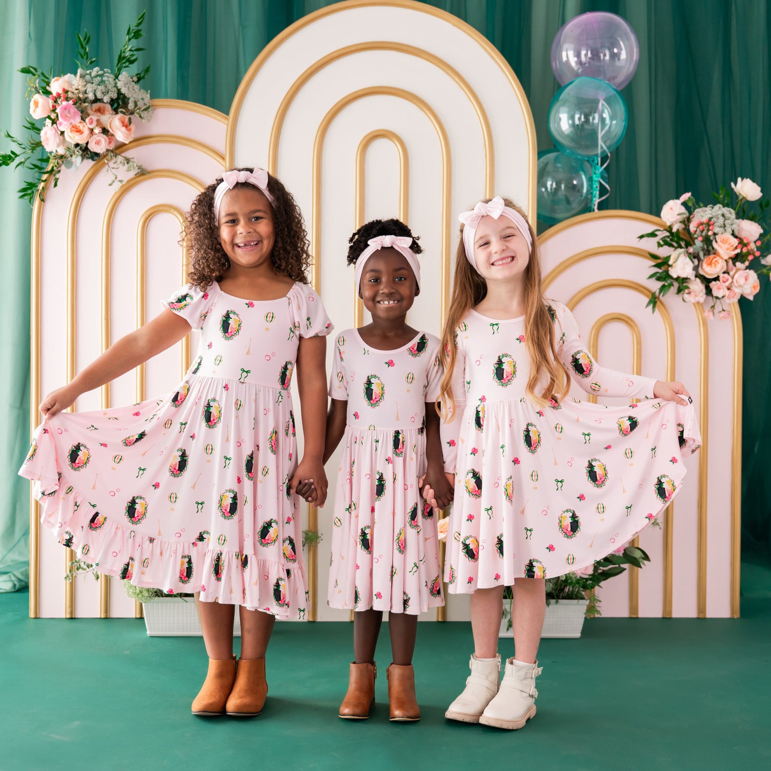 Long Sleeve Twirl Dress in Wicked - Image 4