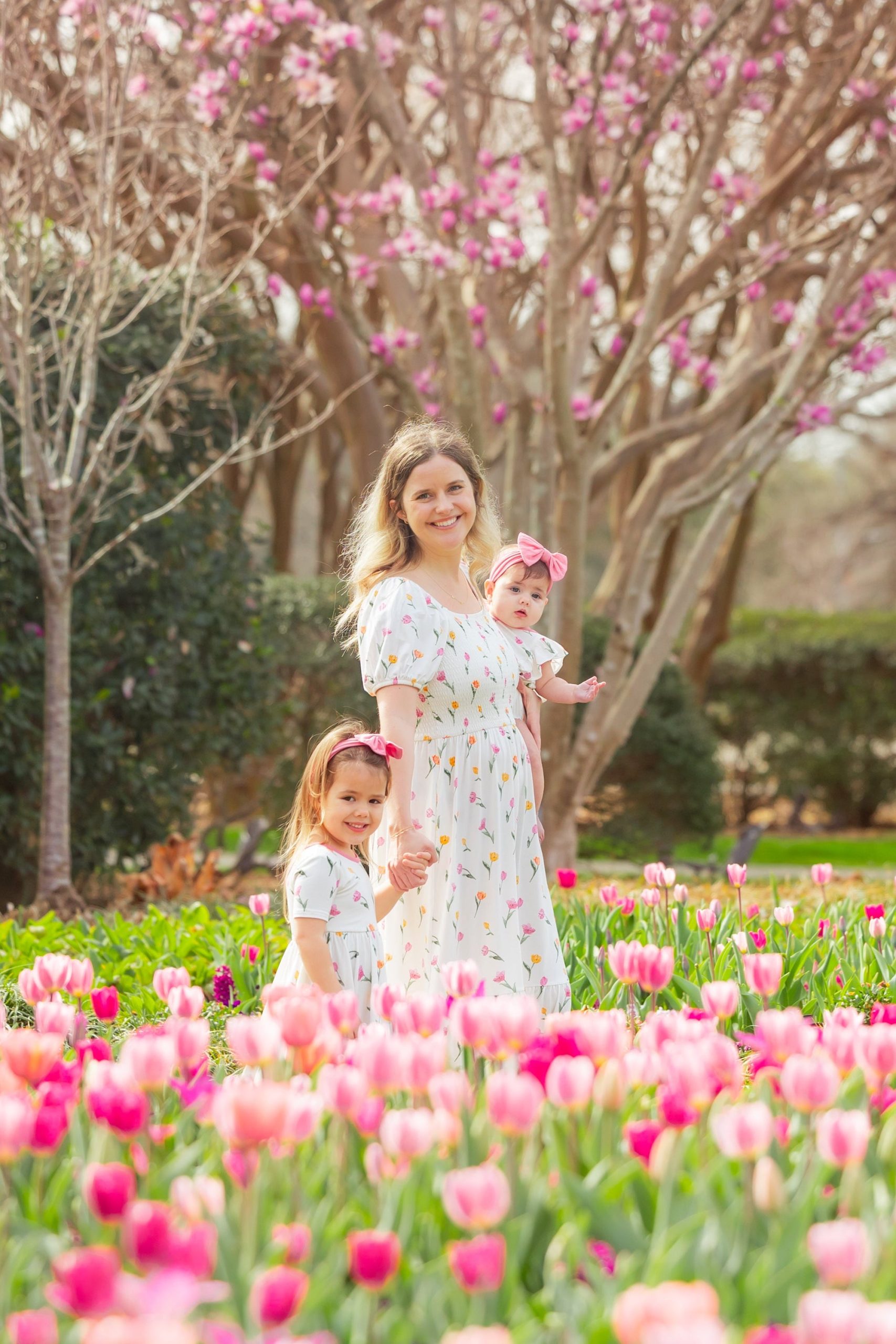Women's Smocked Dress in Tulip - Image 2