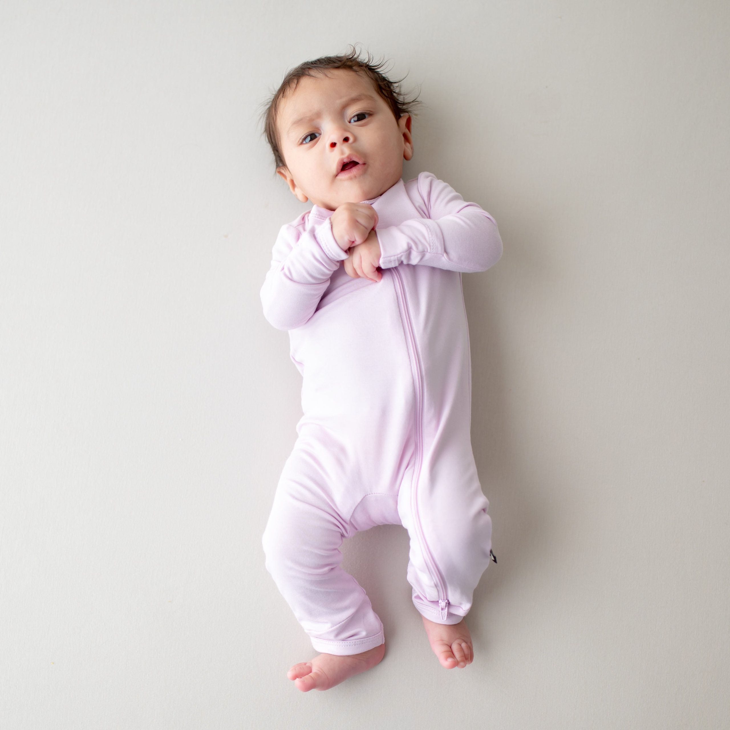 Zippered Romper in Thistle - Image 3