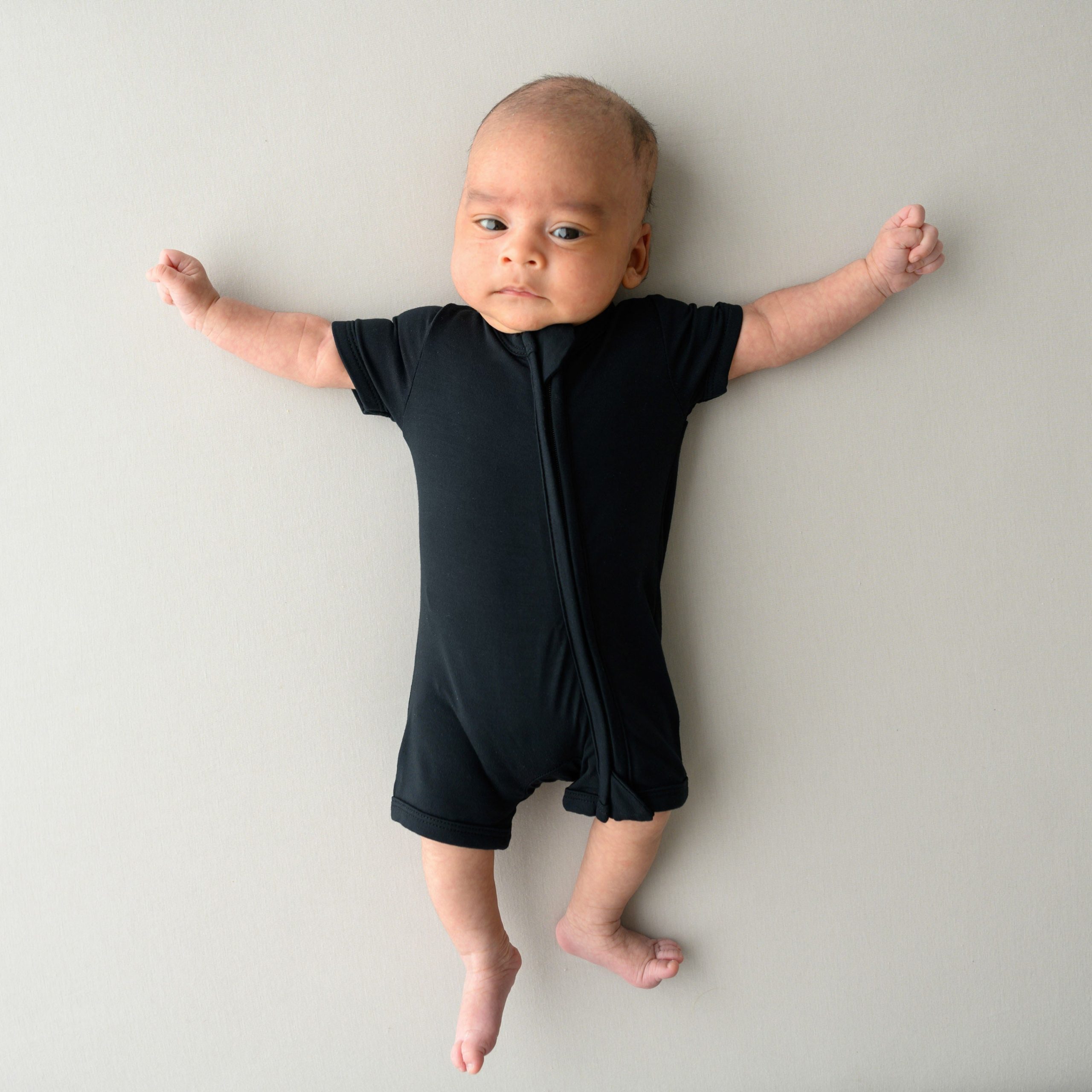 Zippered Shortall Romper in Midnight - Image 3