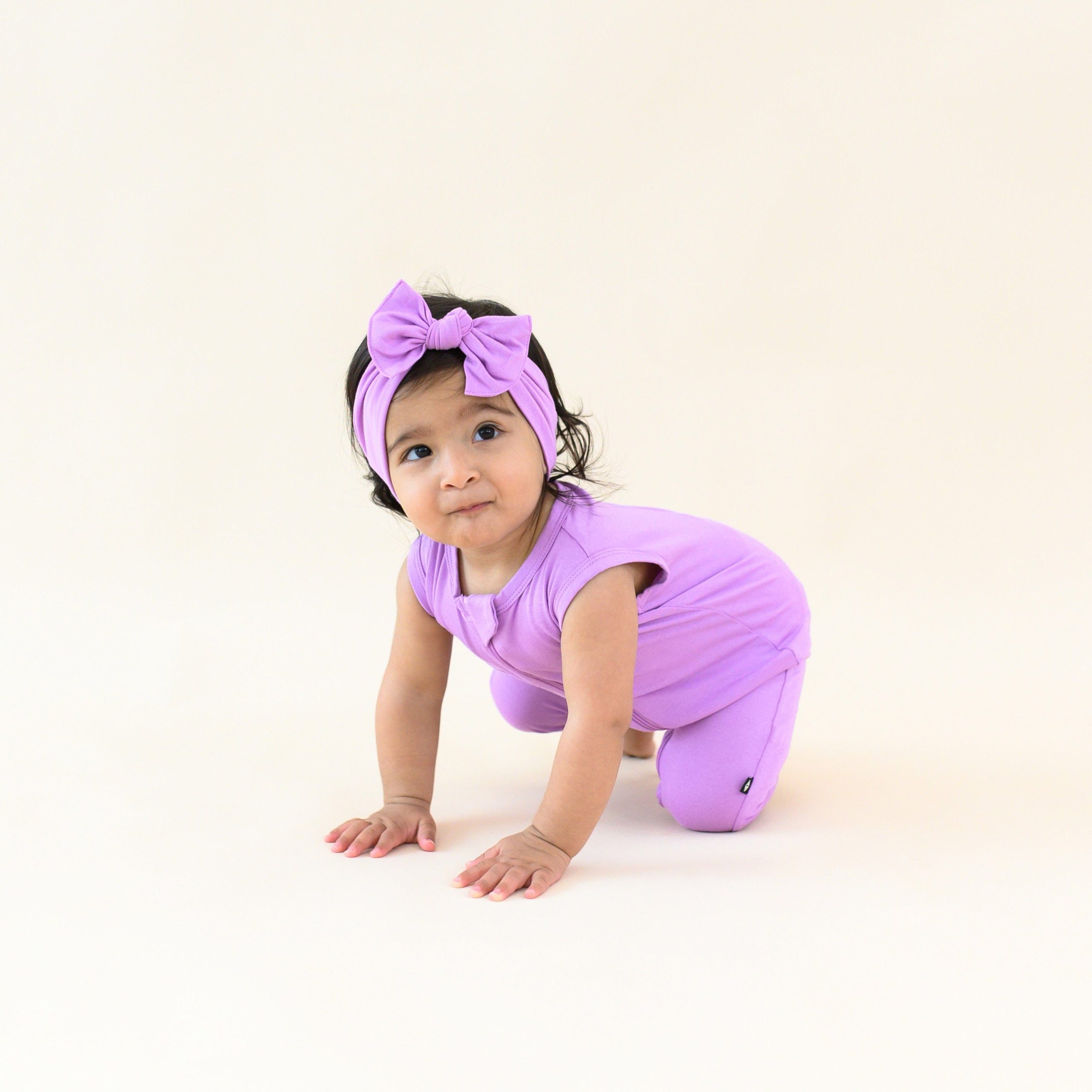 Zippered Sleeveless Romper in Poi - Image 3